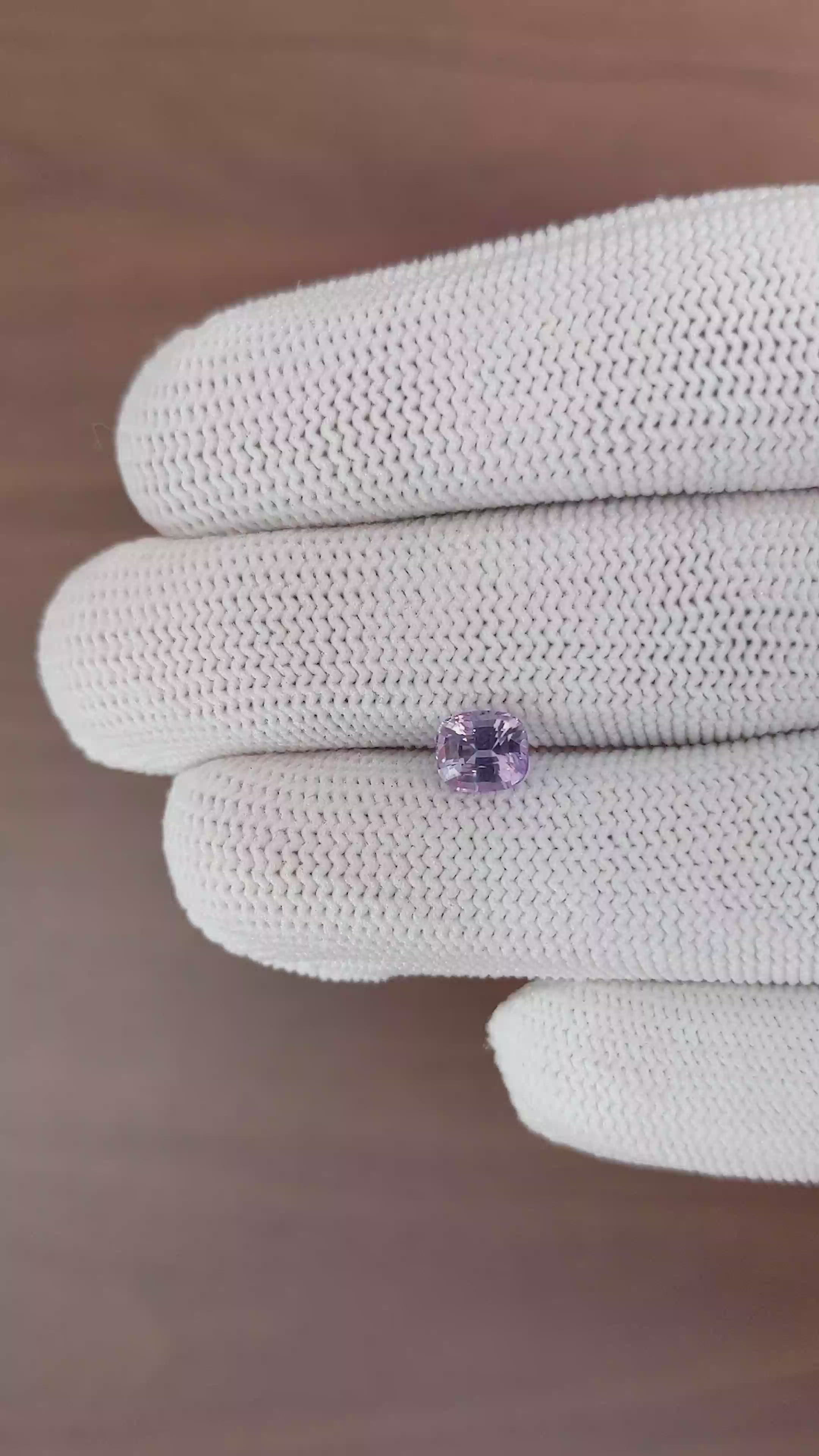 1.24 Ct. Purple Sapphire from Madagascar Size Video