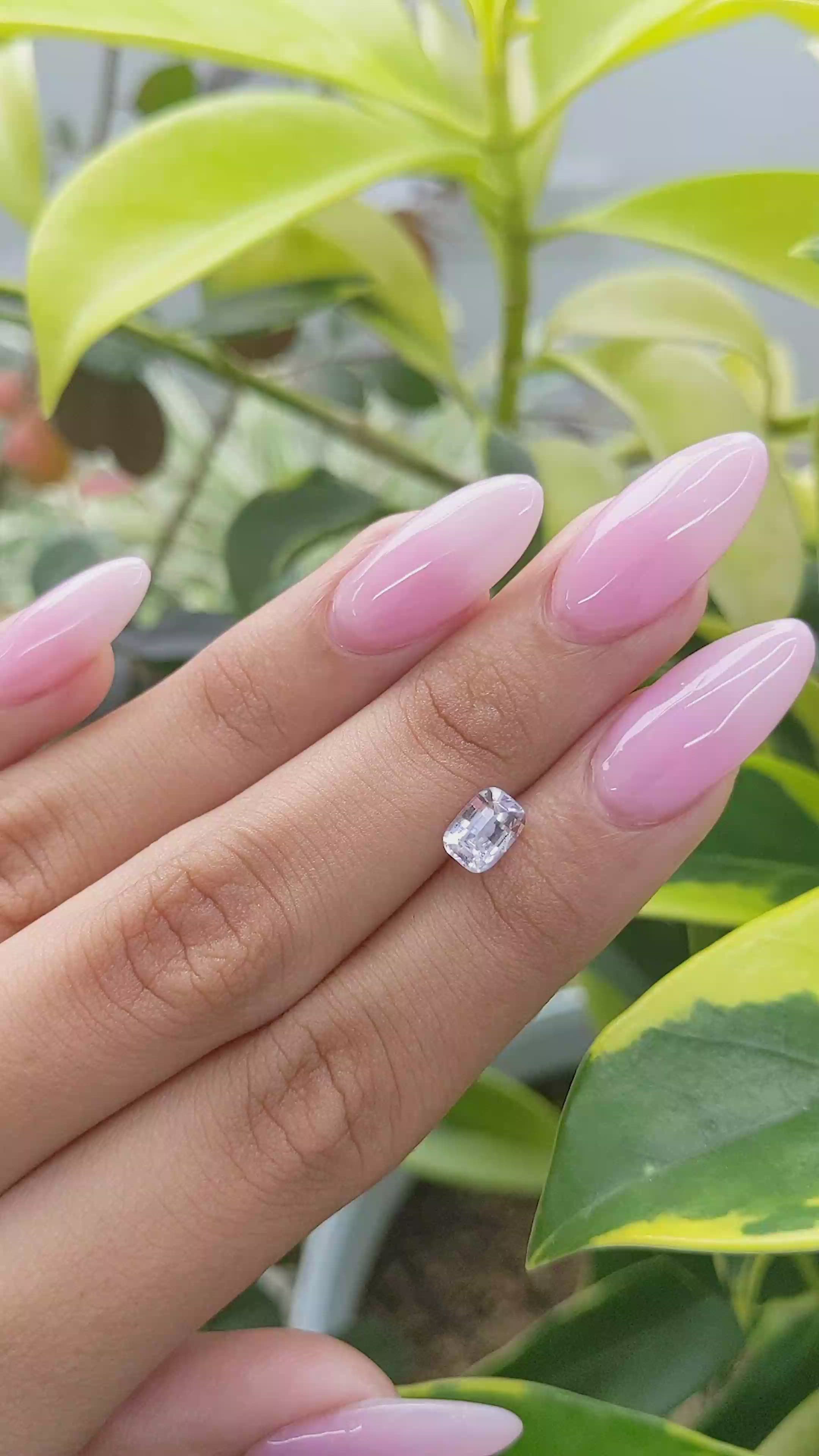 1.03 Ct. Pink Sapphire from Madagascar Size Video