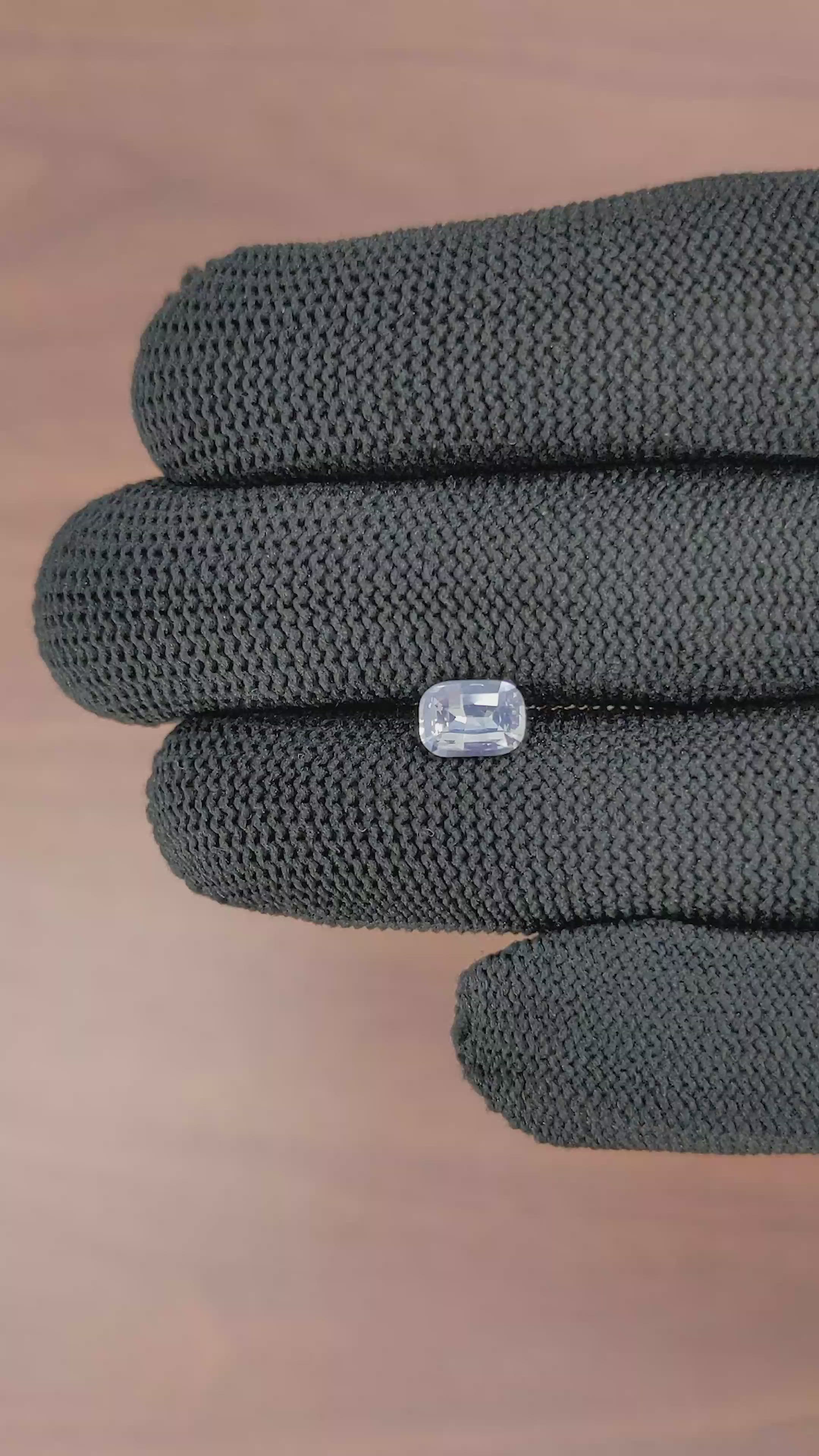 1.20 Ct. White Sapphire from Madagascar Size Video