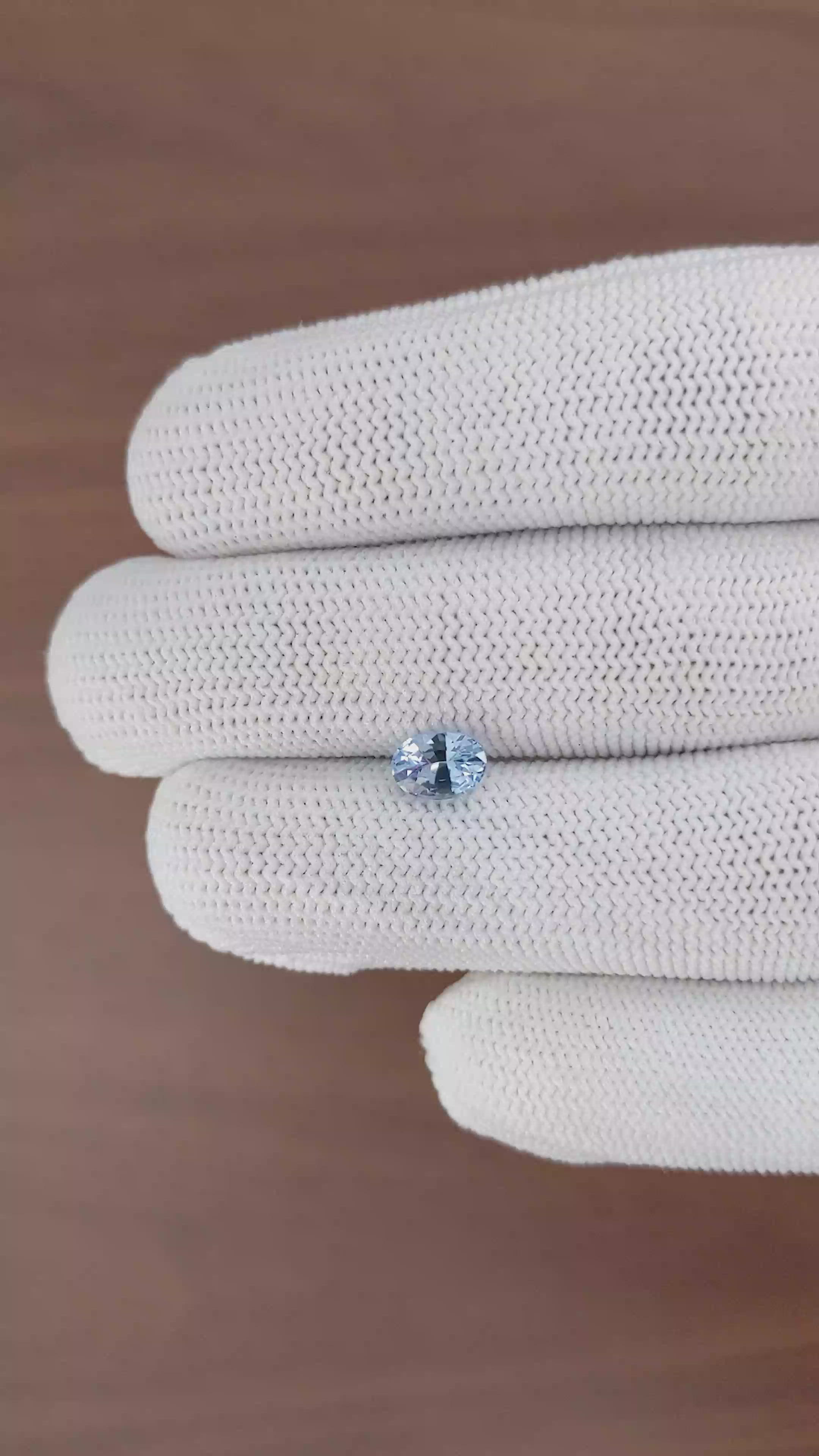 1.09 Ct. Blue Sapphire from Ceylon (Sri Lanka) Size Video