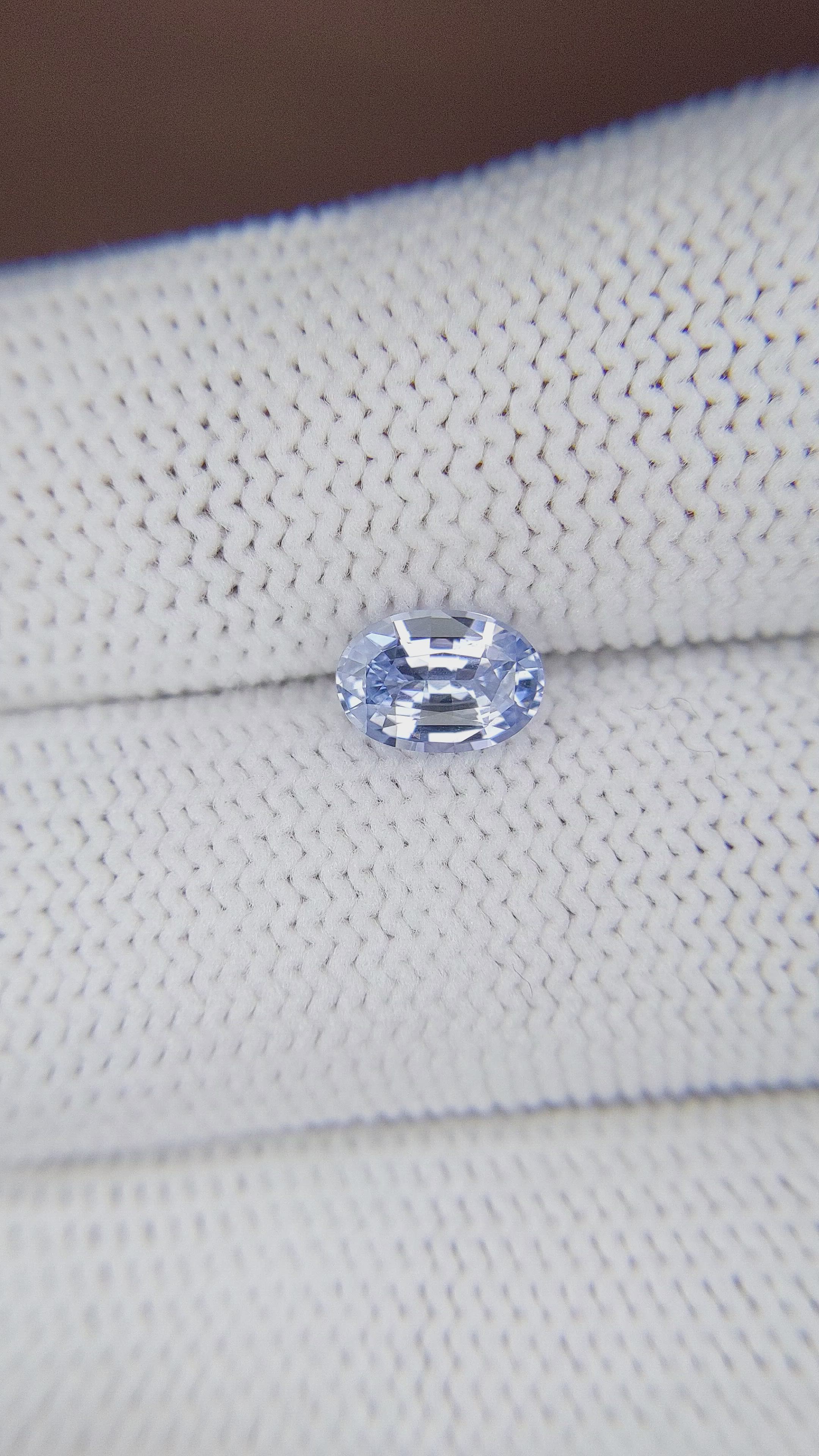 1.08 Ct. Blue Sapphire from Ceylon (Sri Lanka) Size Video
