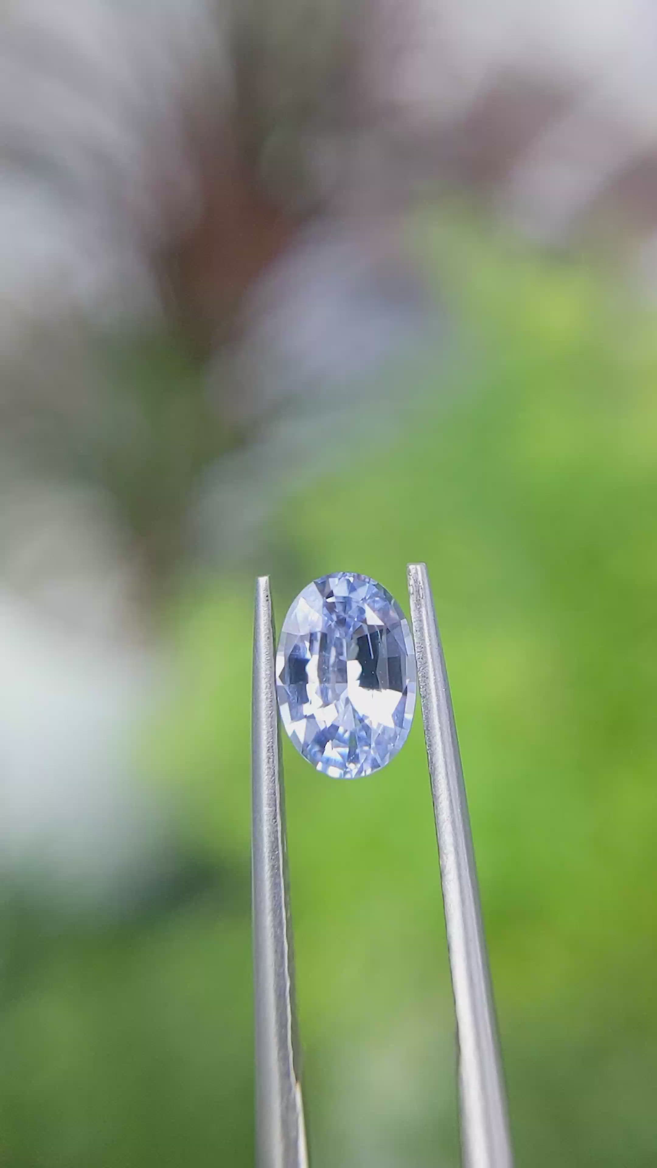 1.08 Ct. Blue Sapphire from Ceylon (Sri Lanka) Size Video