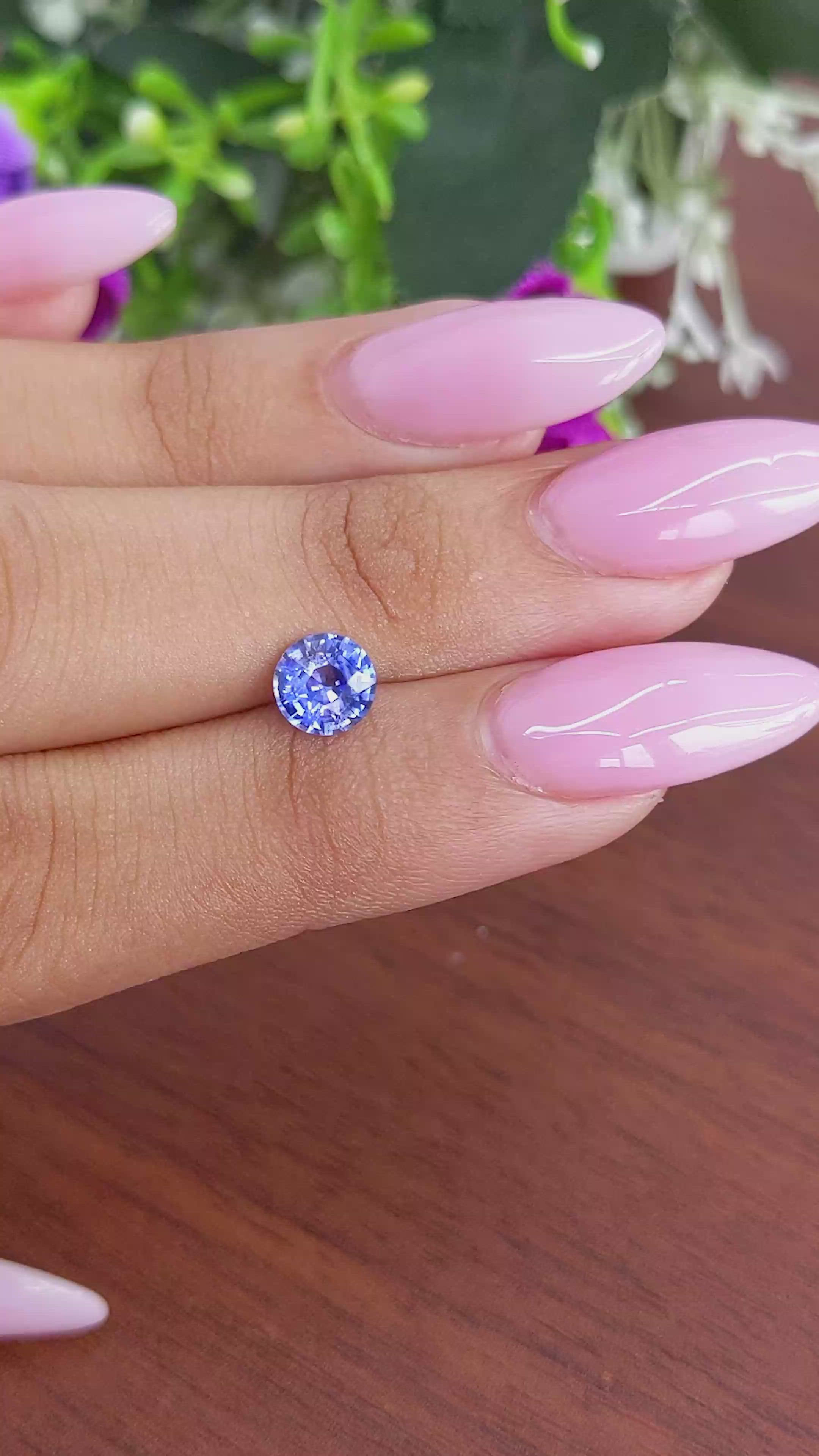 1.20 Ct. Blue Sapphire from Ceylon (Sri Lanka) Size Video