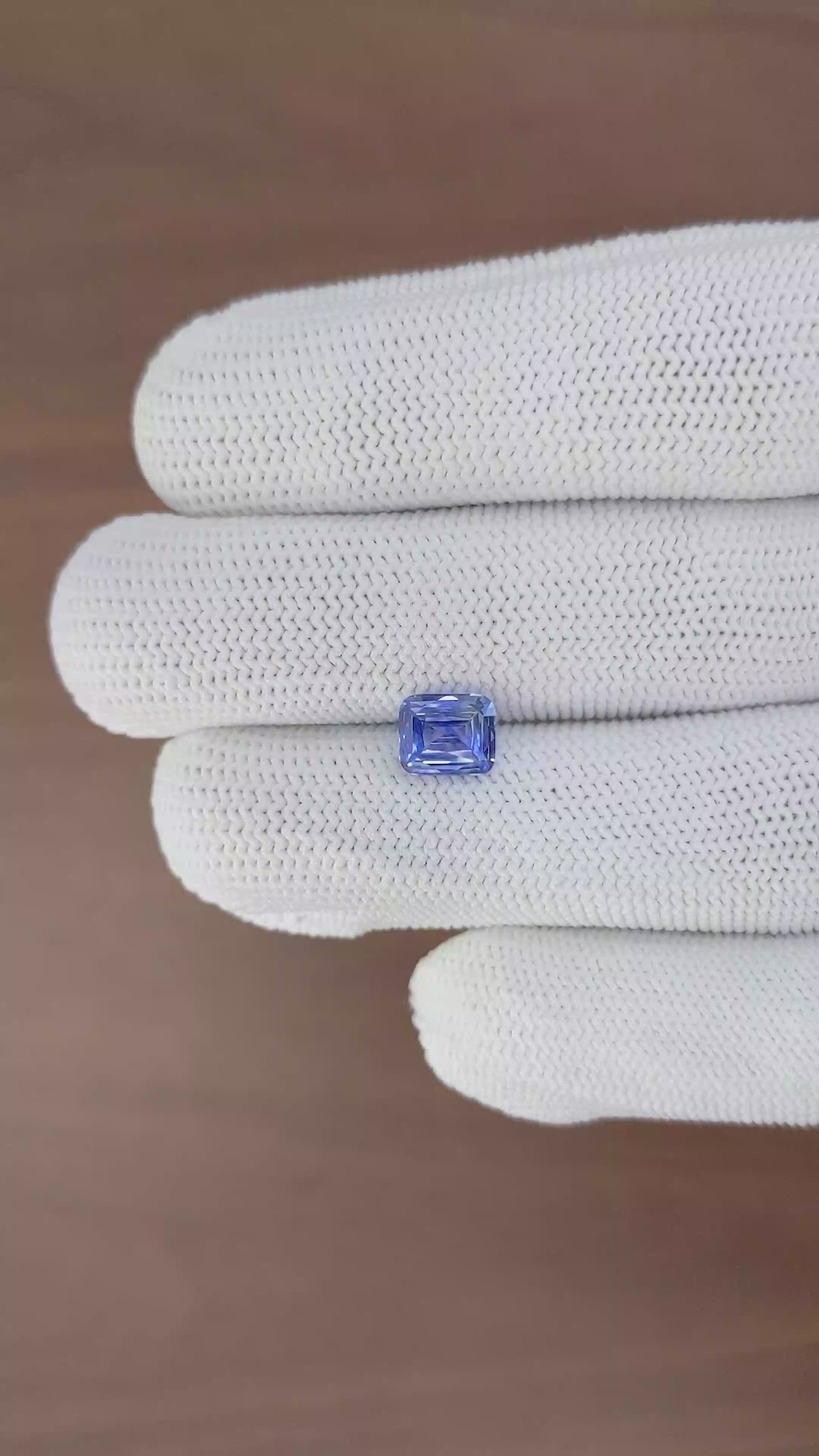 1.51 Ct. Blue Sapphire from Ceylon (Sri Lanka) Size Video