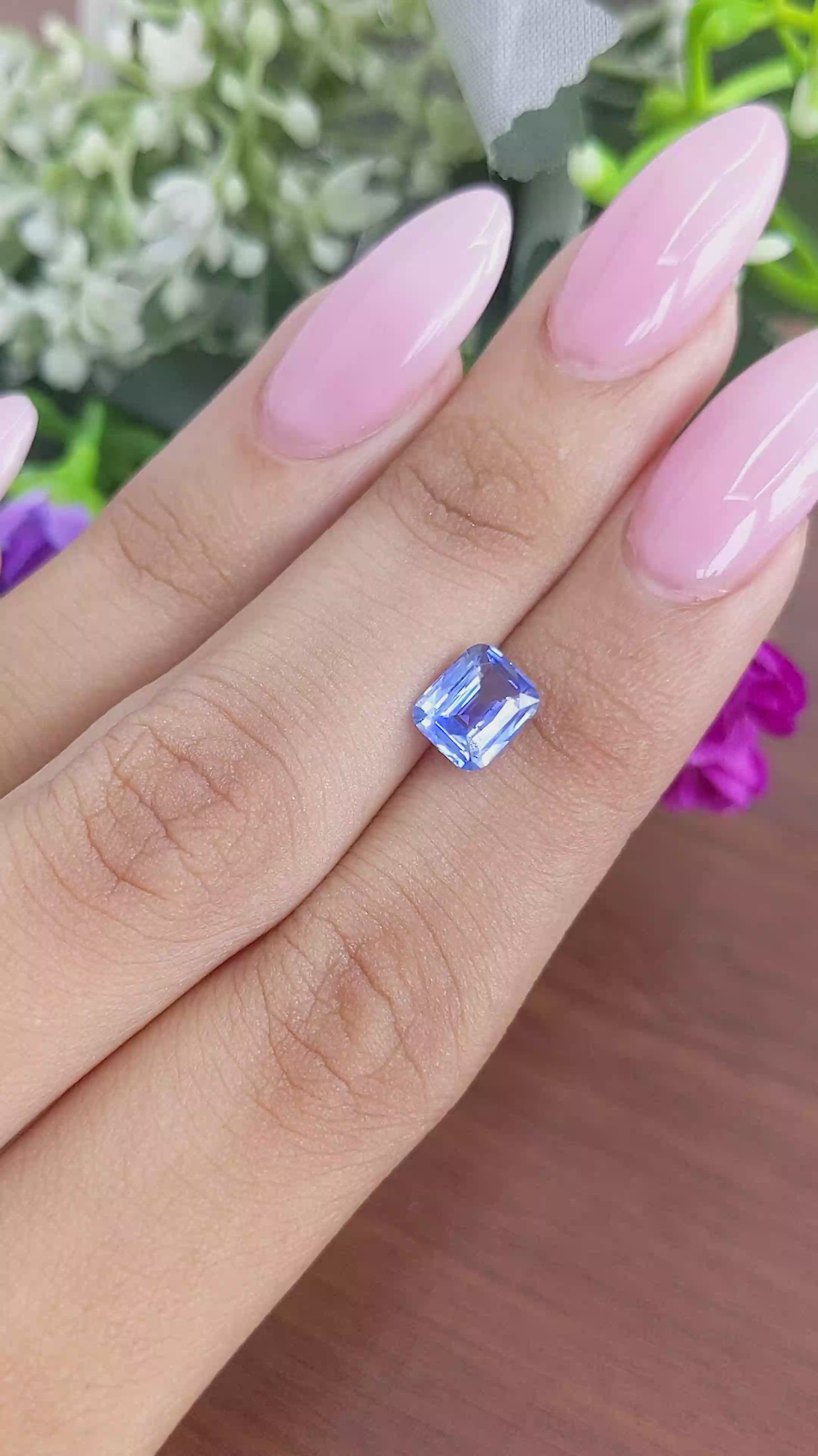 1.51 Ct. Blue Sapphire from Ceylon (Sri Lanka) Size Video