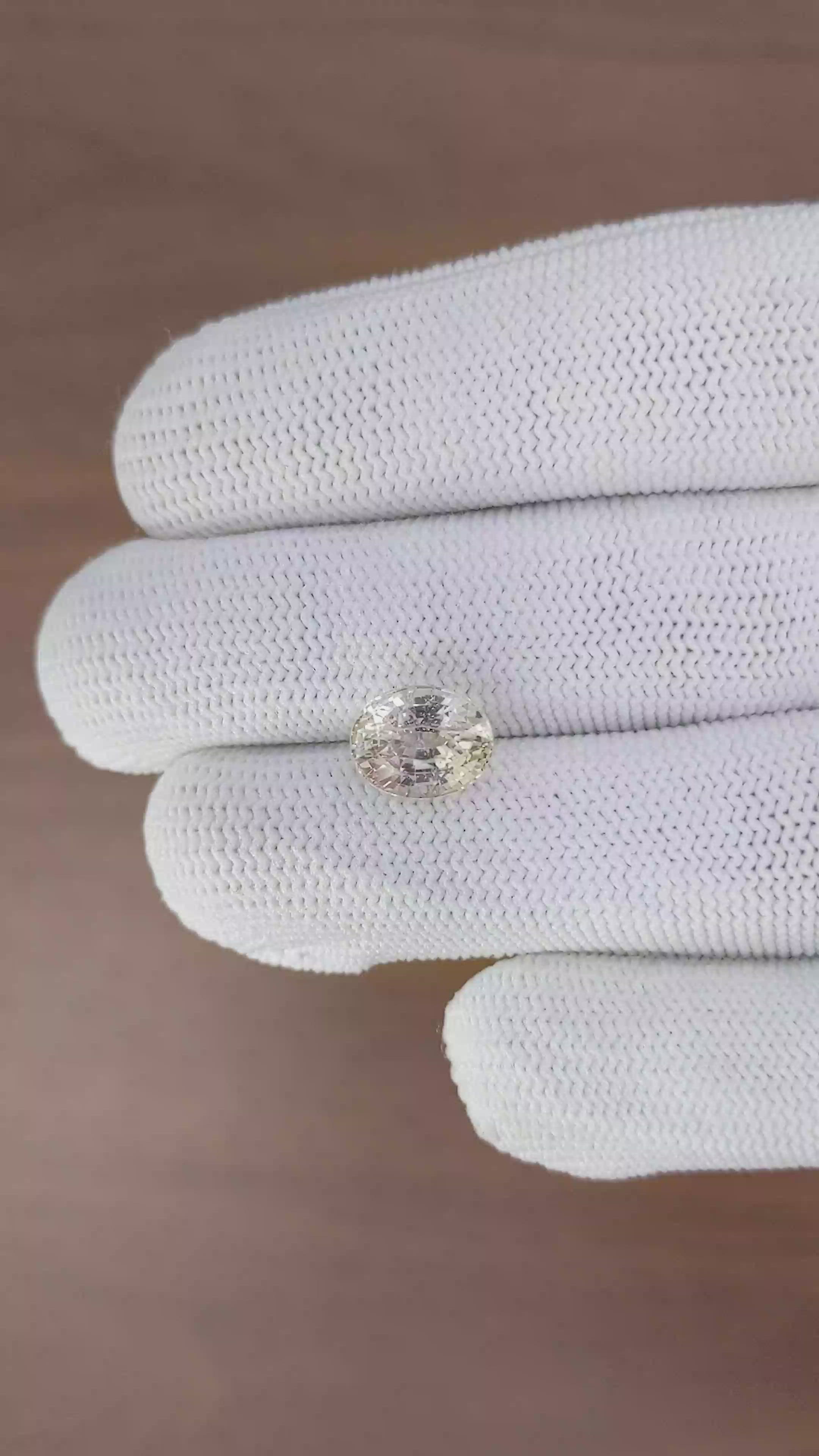 4.01 Ct. Peach Sapphire from Madagascar Size Video