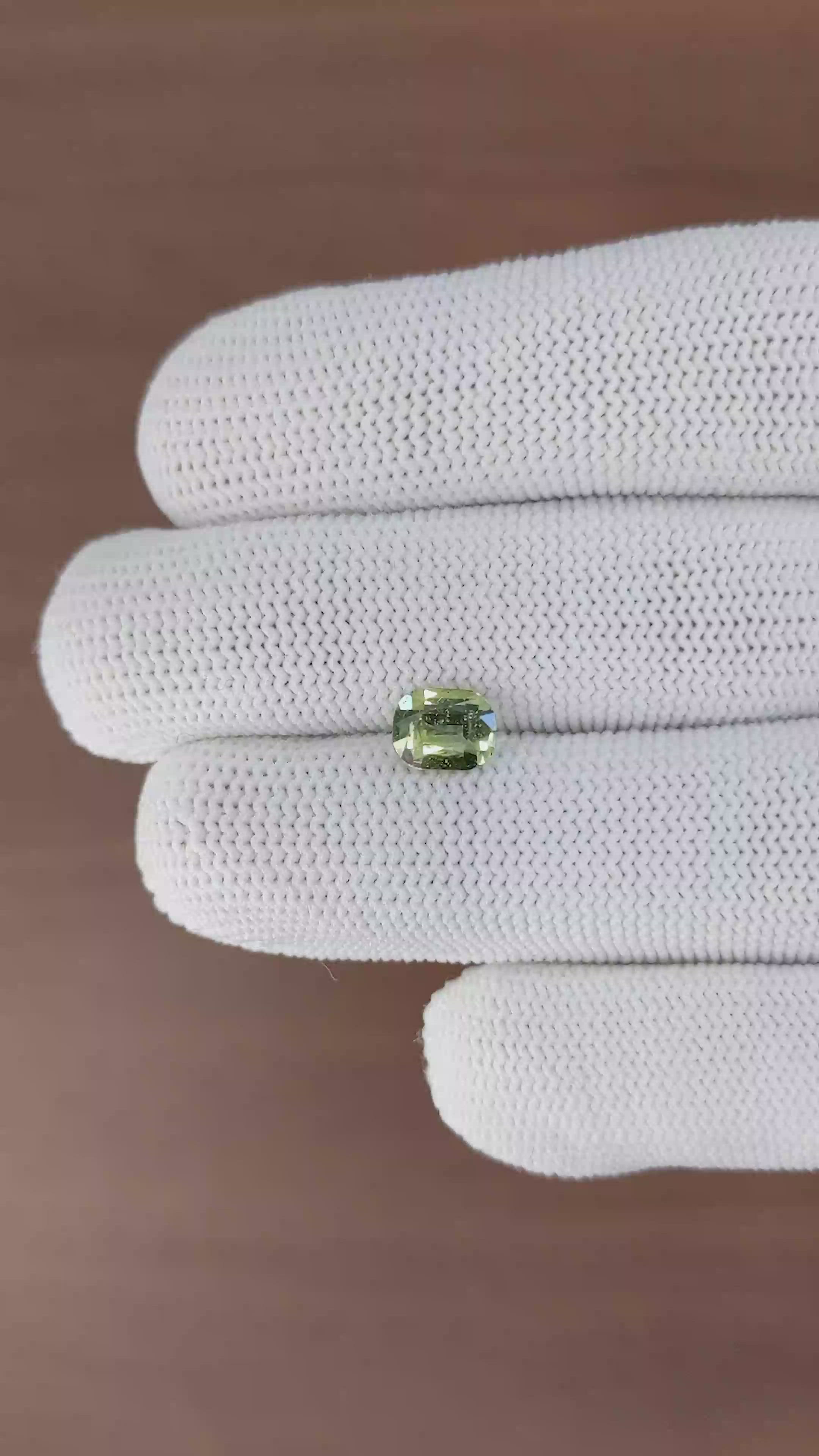 1.47 Ct. Green Sapphire from Tanzania Size Video