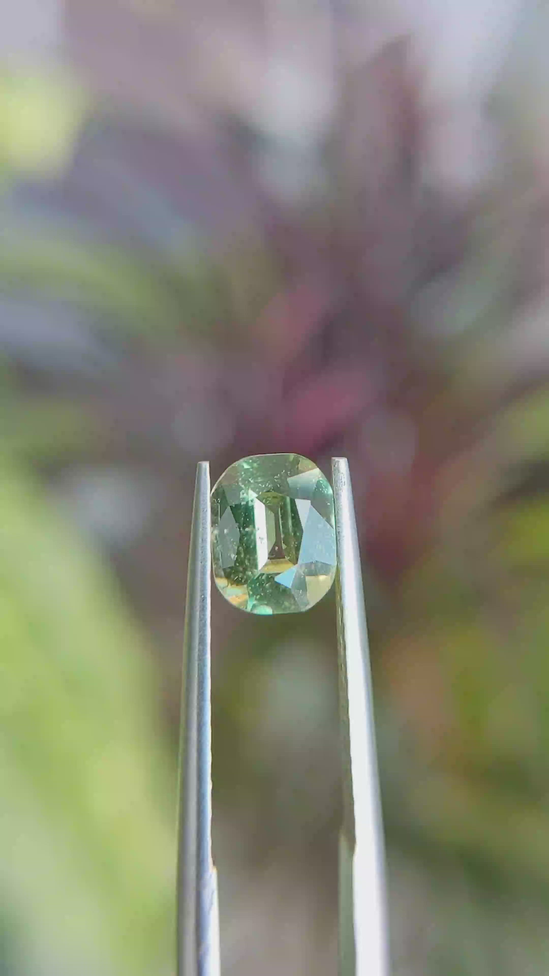 1.47 Ct. Green Sapphire from Tanzania Size Video