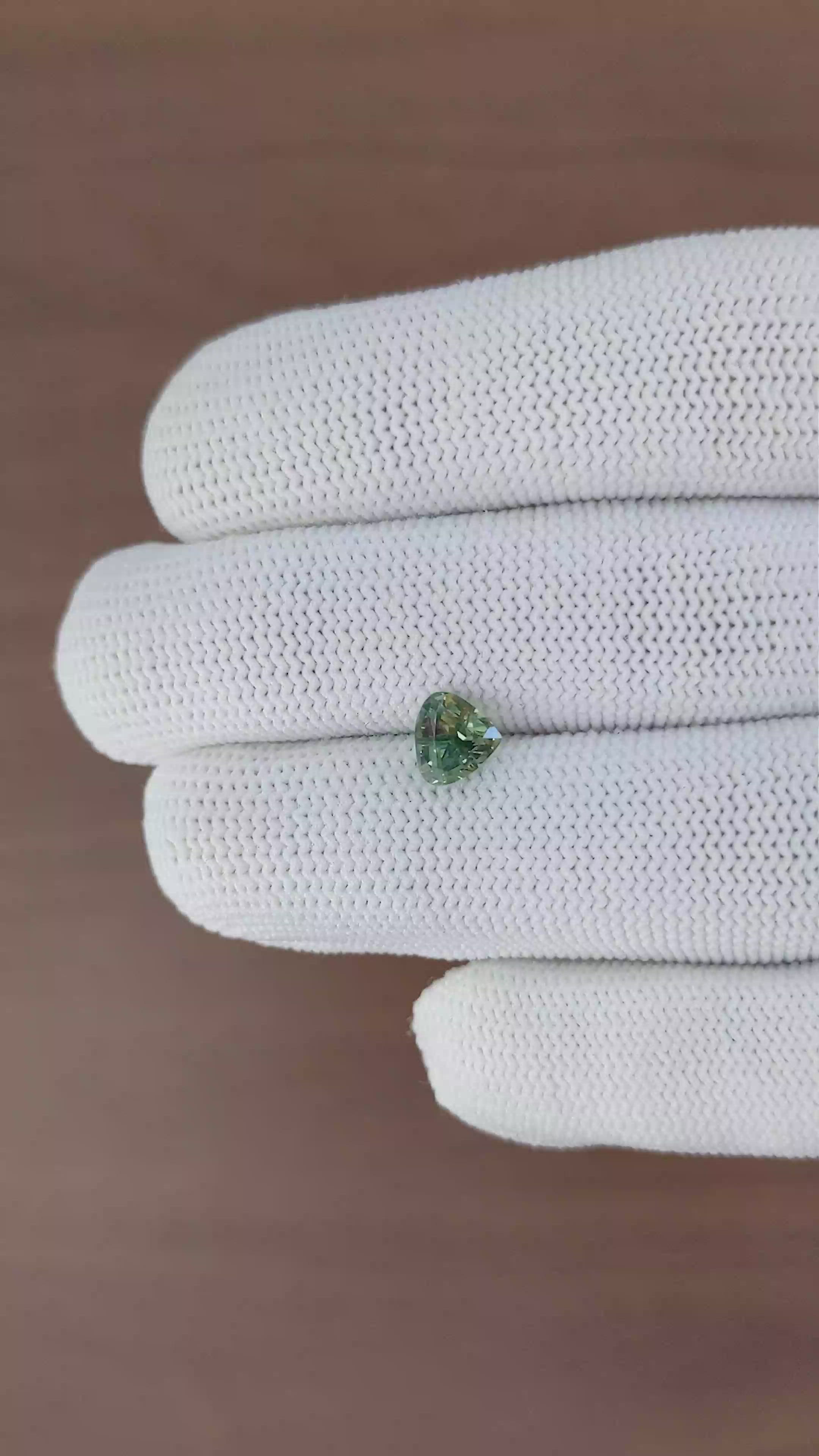 1.13 Ct. Green Sapphire from Tanzania Size Video