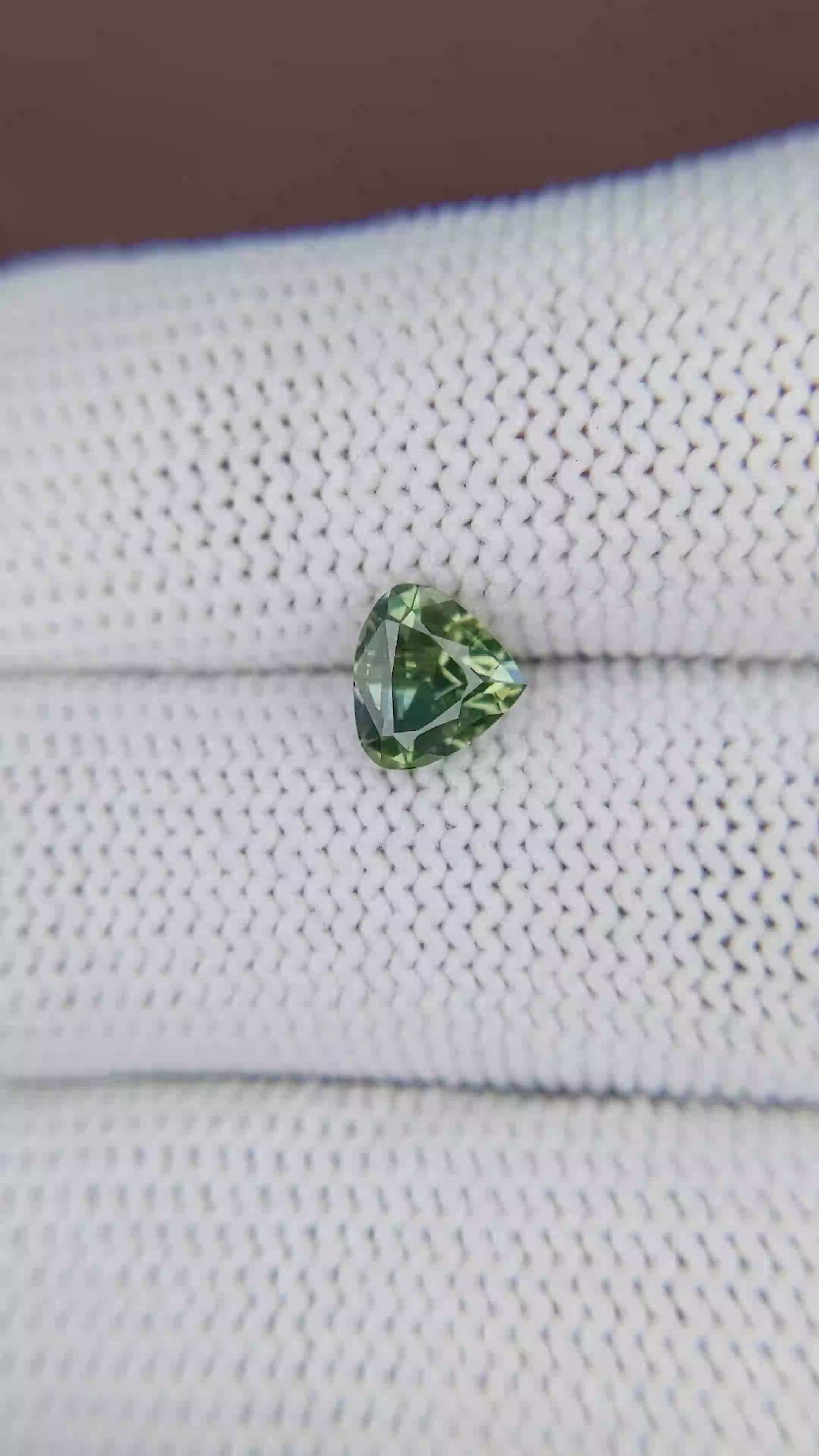 1.13 Ct. Green Sapphire from Tanzania Size Video