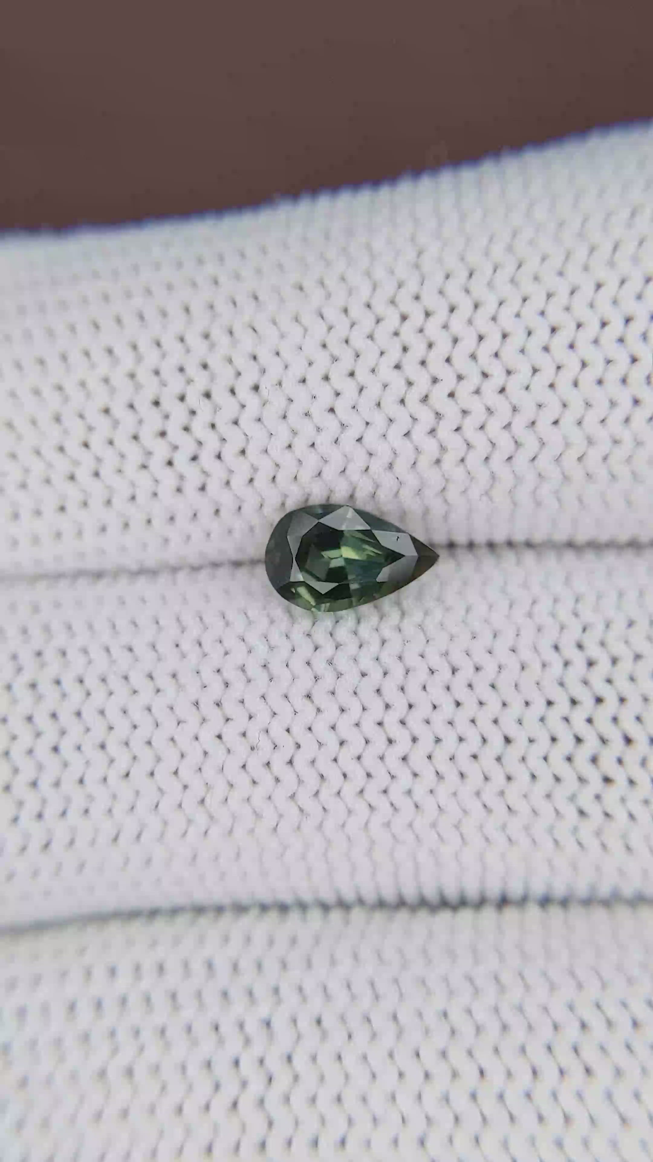 0.99 Ct. Green Sapphire from Tanzania Size Video