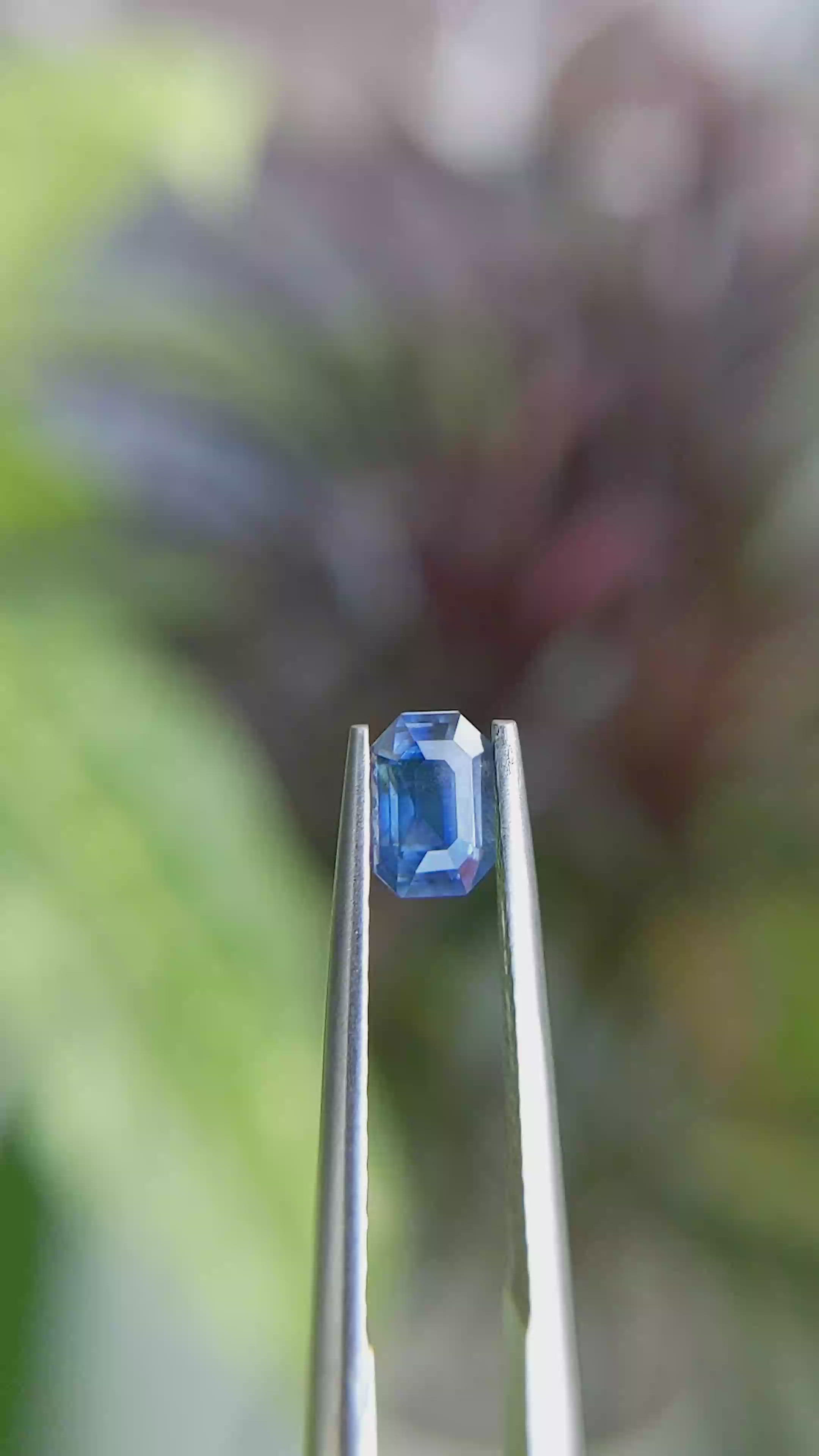 0.61 Ct. Blue Sapphire from Tanzania Size Video