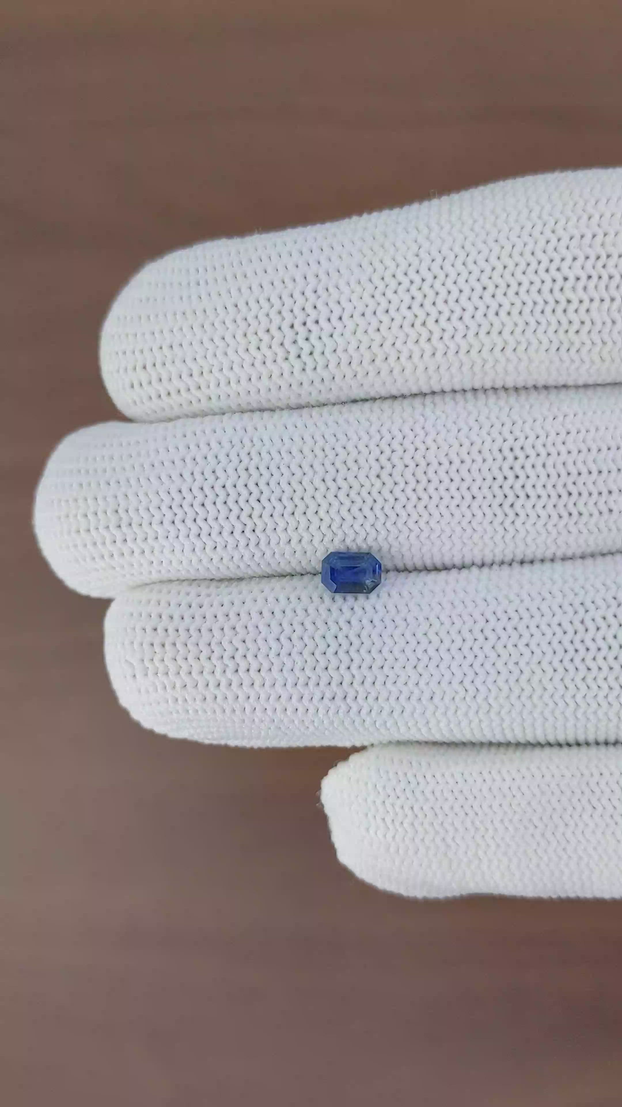 0.61 Ct. Blue Sapphire from Tanzania Size Video