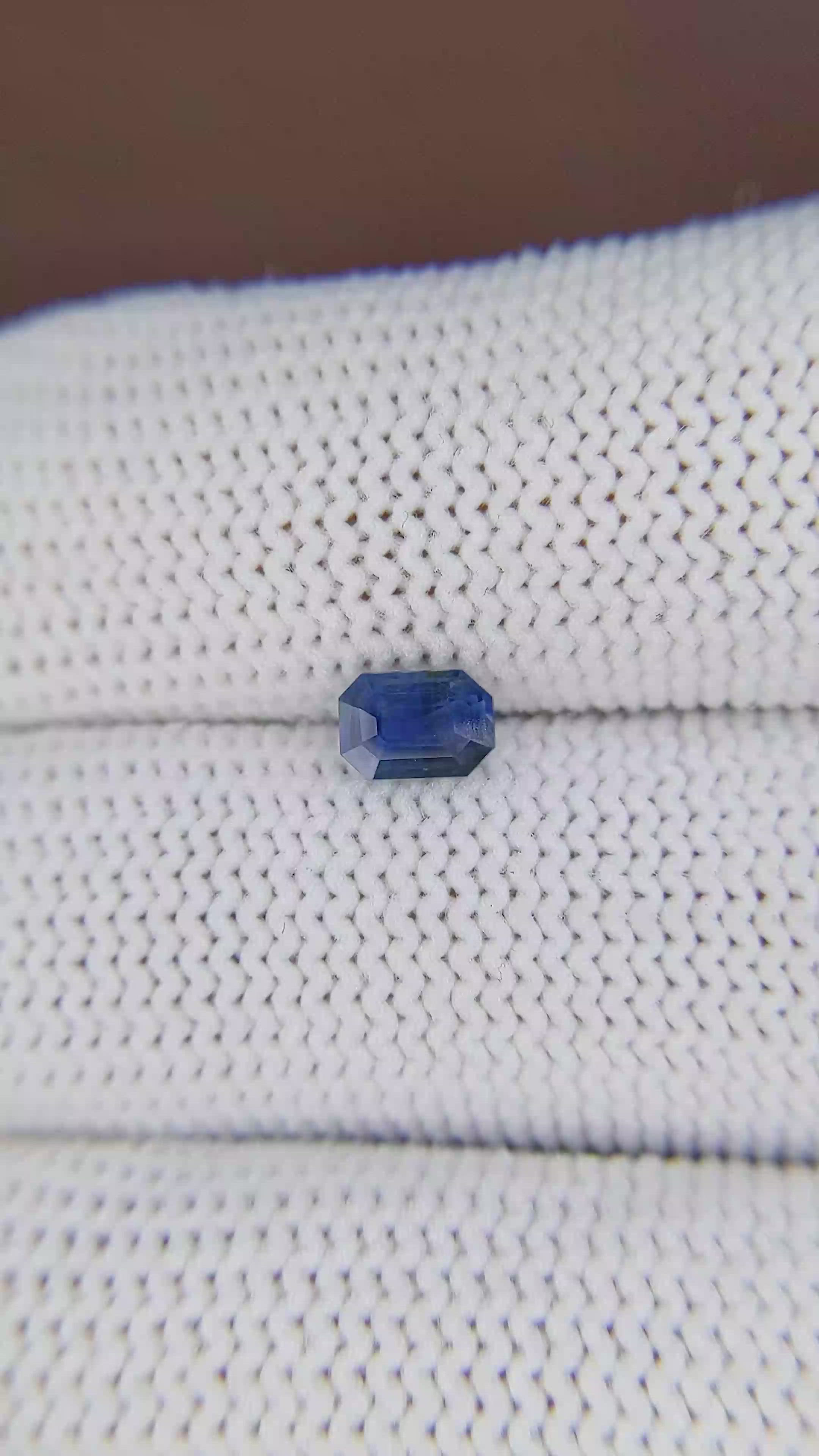 0.61 Ct. Blue Sapphire from Tanzania Size Video