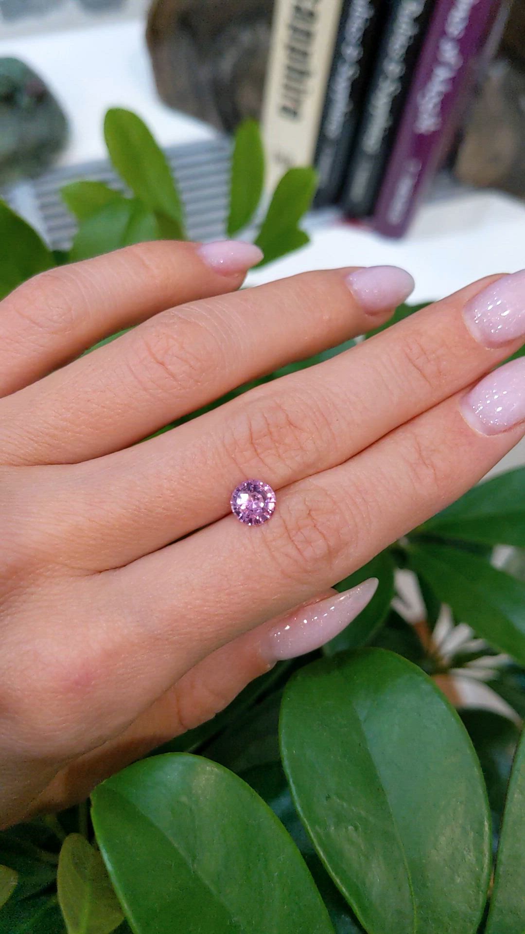 1.28 Ct. Pink Sapphire from Ceylon (Sri Lanka) Size Video