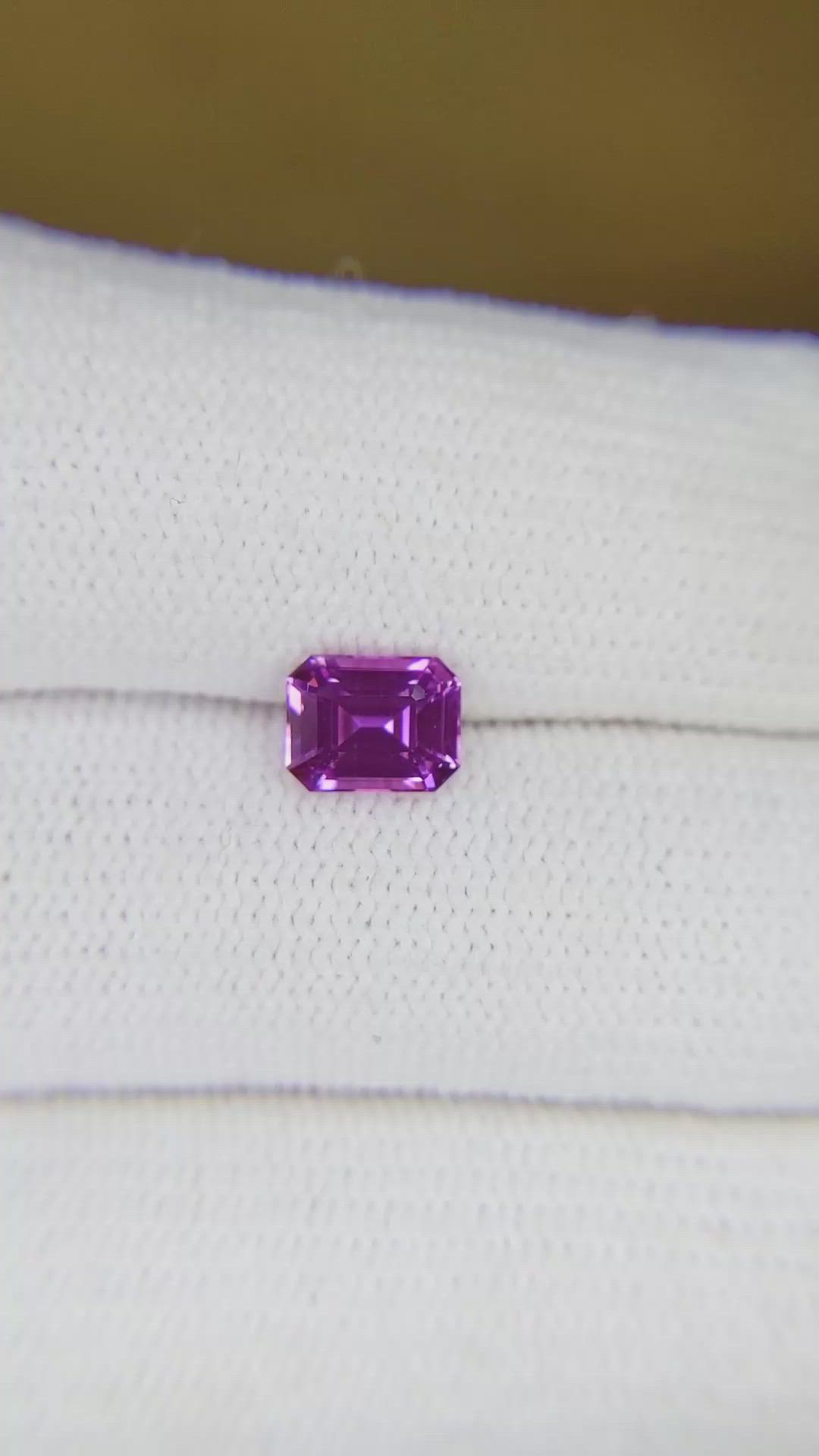 1.19 Ct. Purple Sapphire from Ceylon (Sri Lanka) Size Video