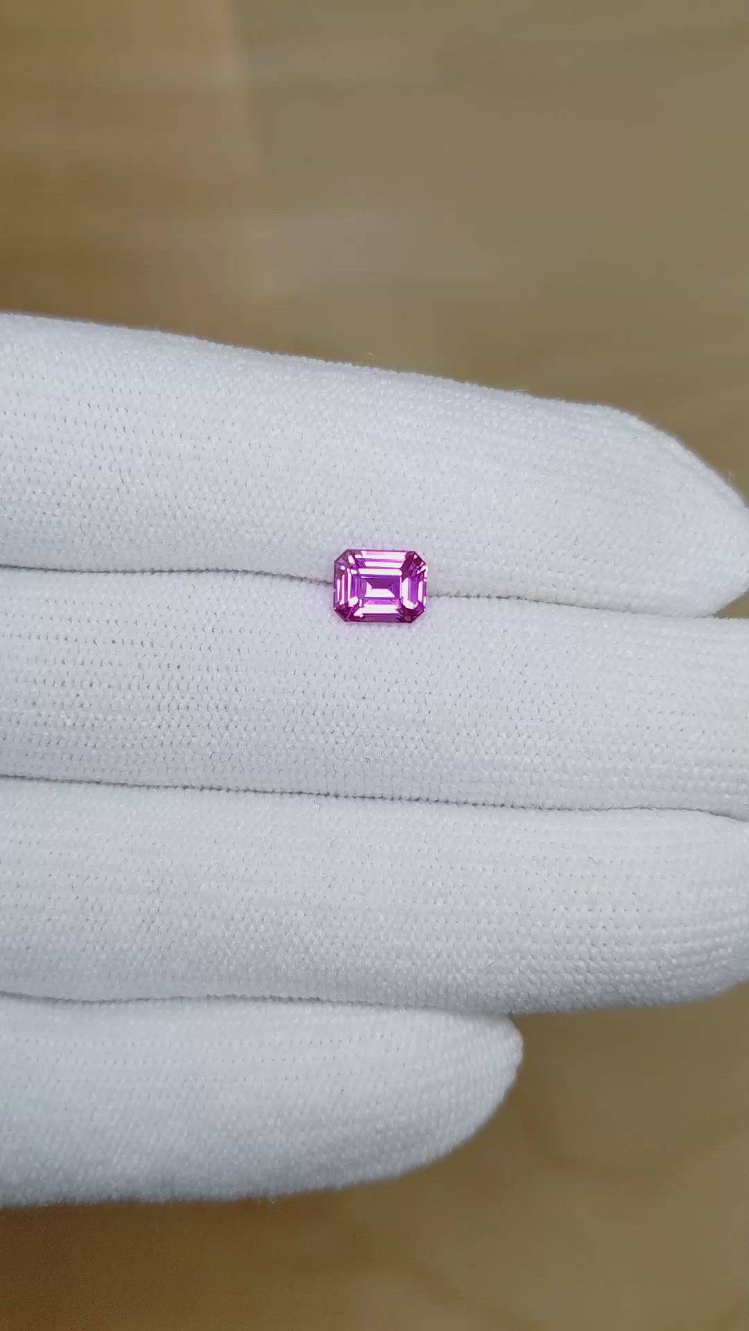 1.19 Ct. Purple Sapphire from Ceylon (Sri Lanka) Size Video