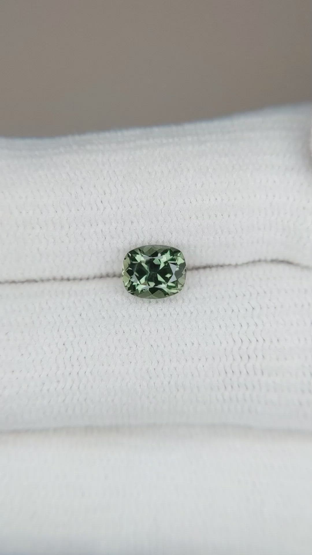 1.00 Ct. Green Sapphire from Montana Size Video