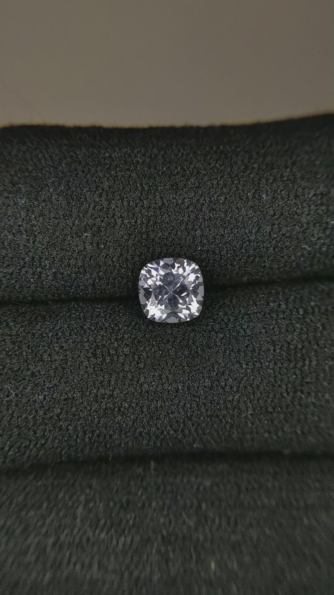 1.05 Ct. White Sapphire from Montana Size Video