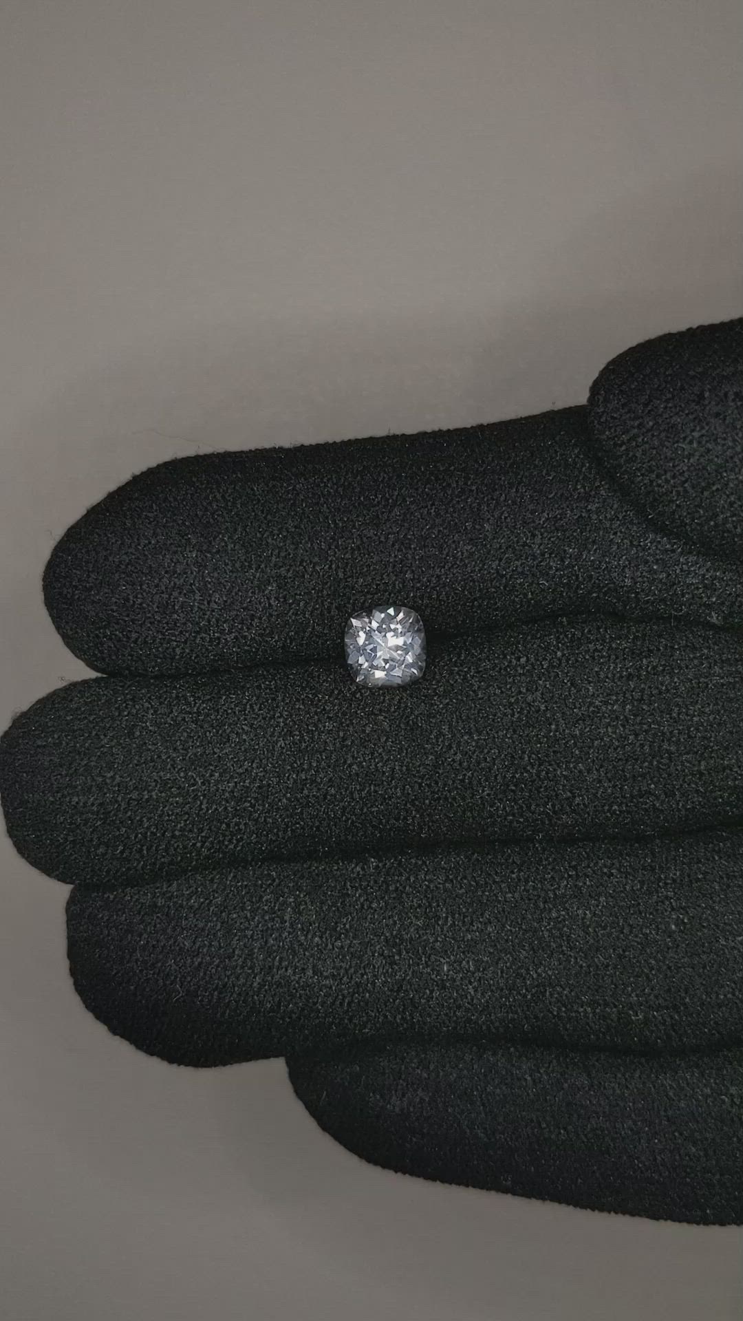 1.05 Ct. White Sapphire from Montana Size Video