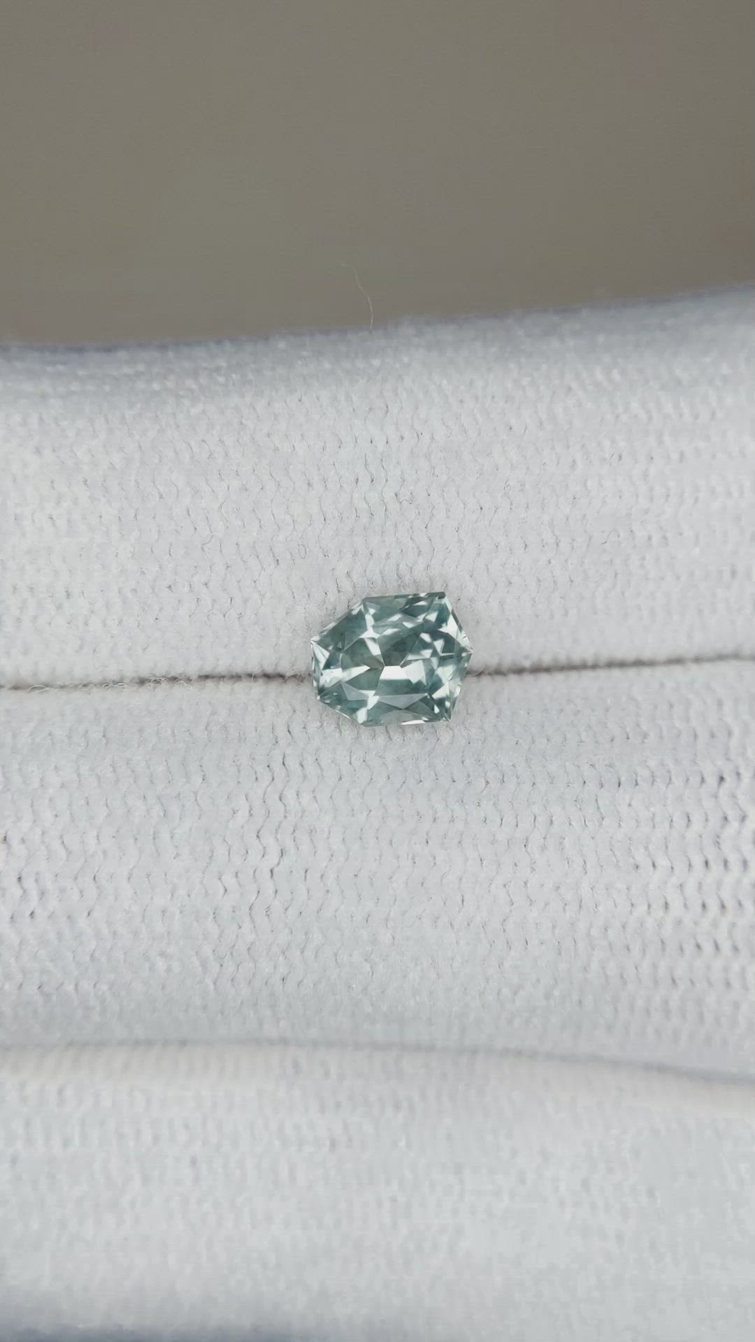 1.15 Ct. Bluish Green Sapphire from Montana Size Video