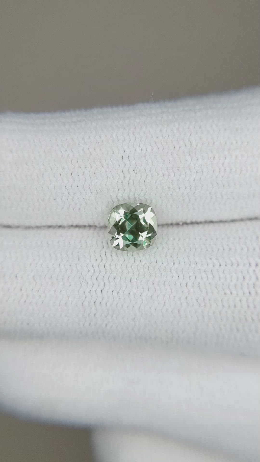 1.00 Ct. Green Sapphire from Montana Size Video