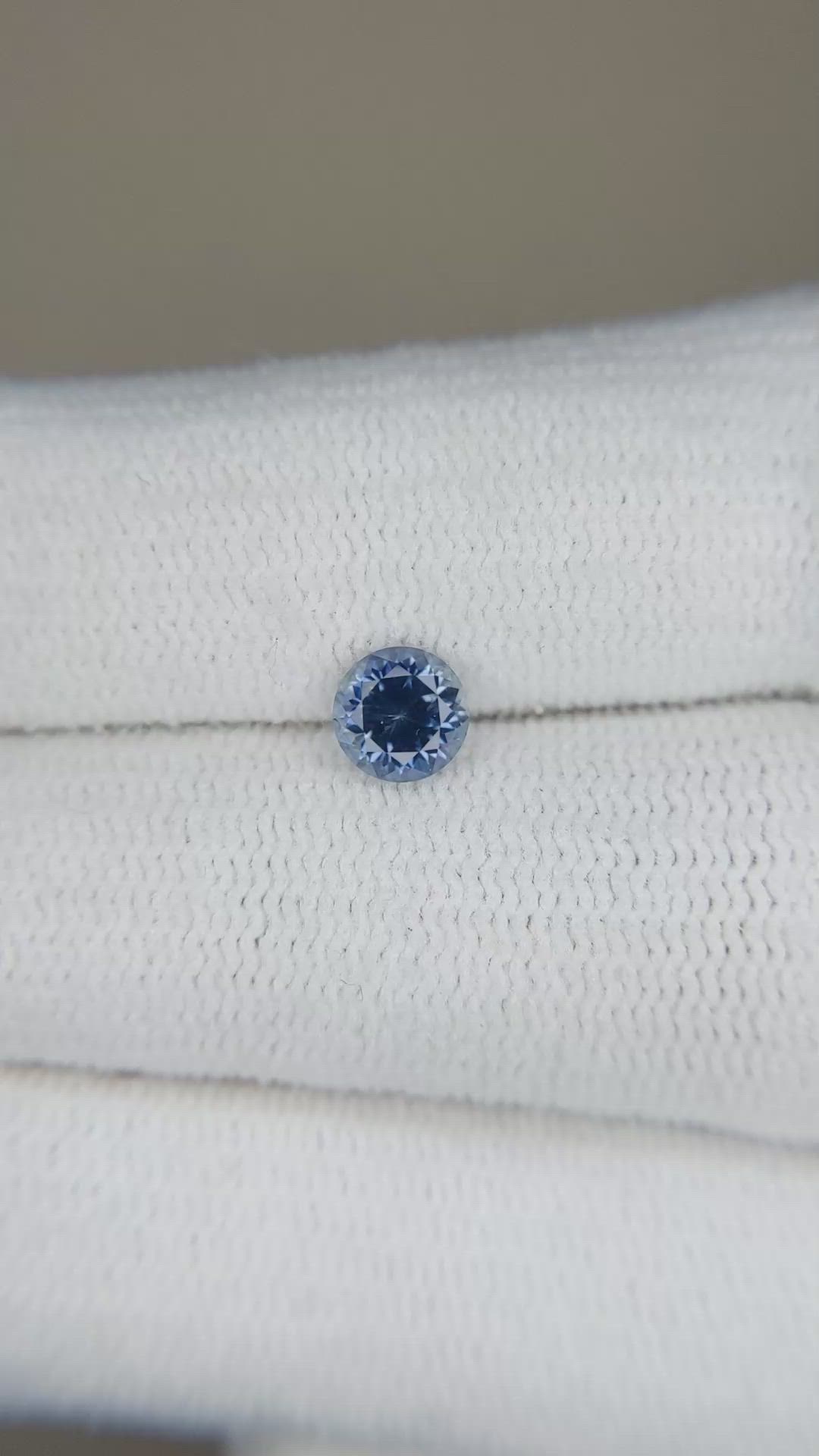 0.64 Ct. Greyish Blue Sapphire from Montana Size Video