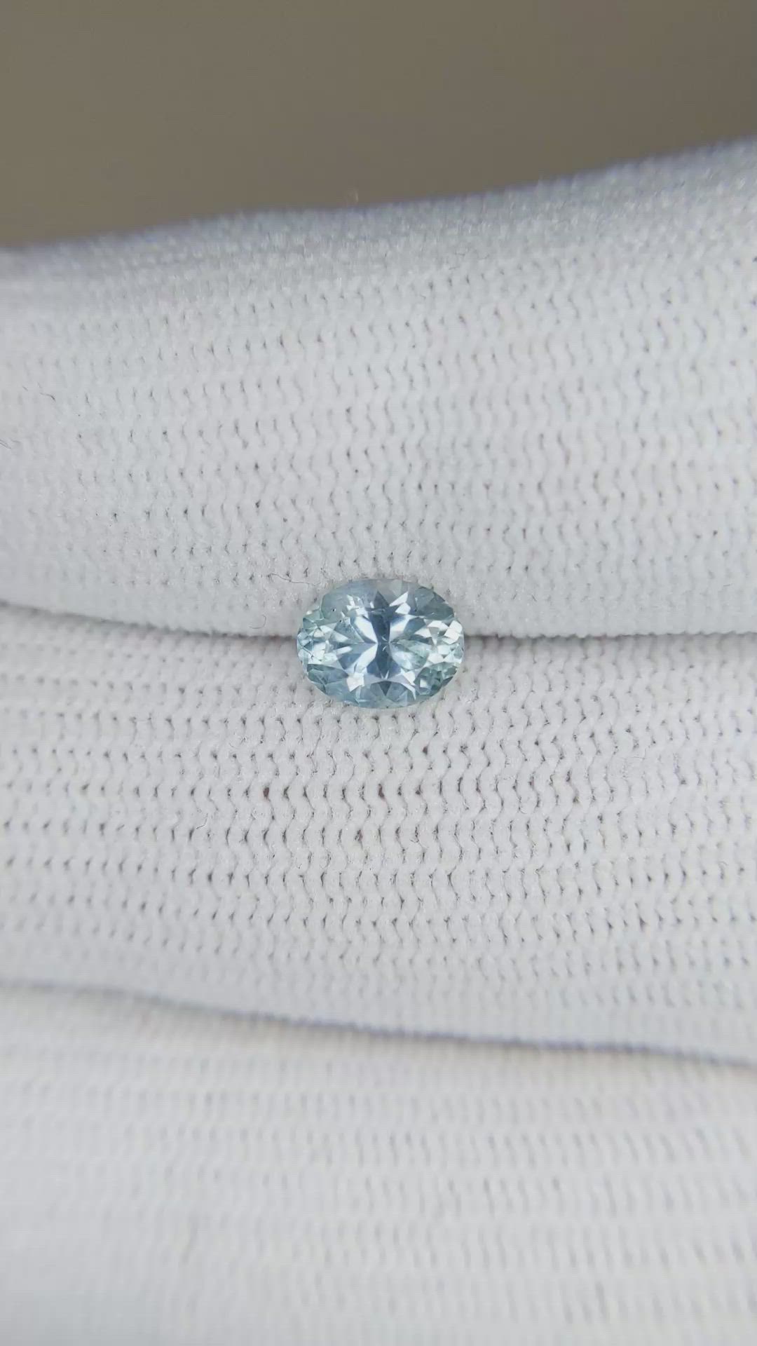 0.87 Ct. Blue Sapphire from Montana Size Video