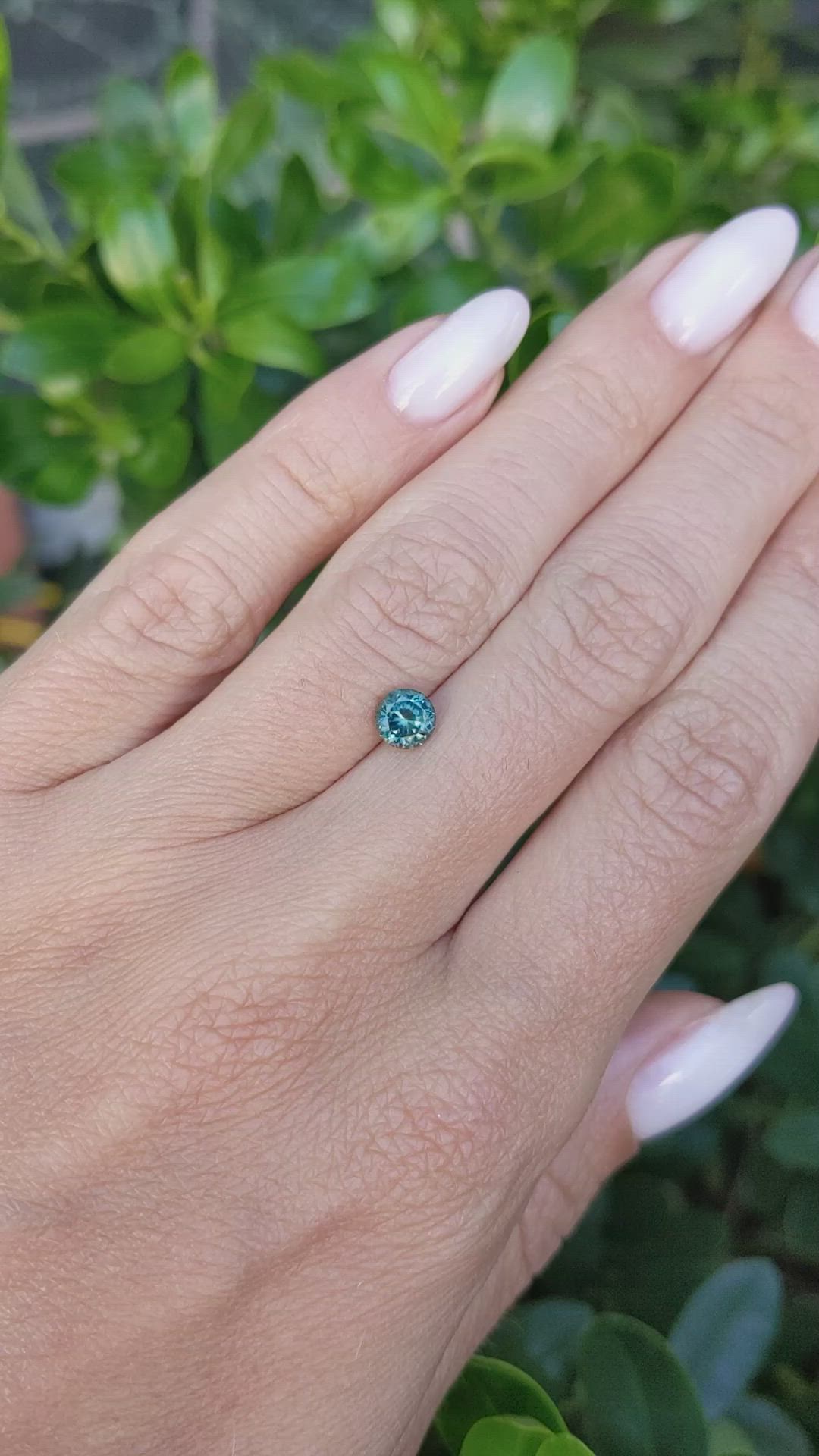 0.91 Ct. Green Sapphire from Montana Size Video