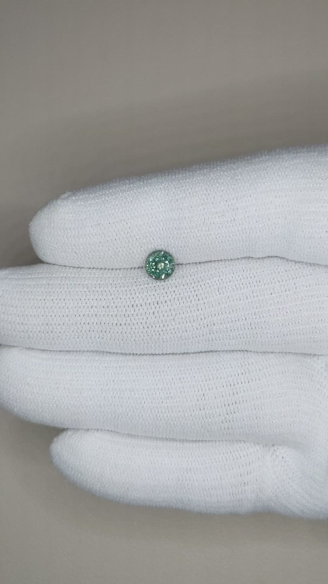 0.91 Ct. Green Sapphire from Montana Size Video