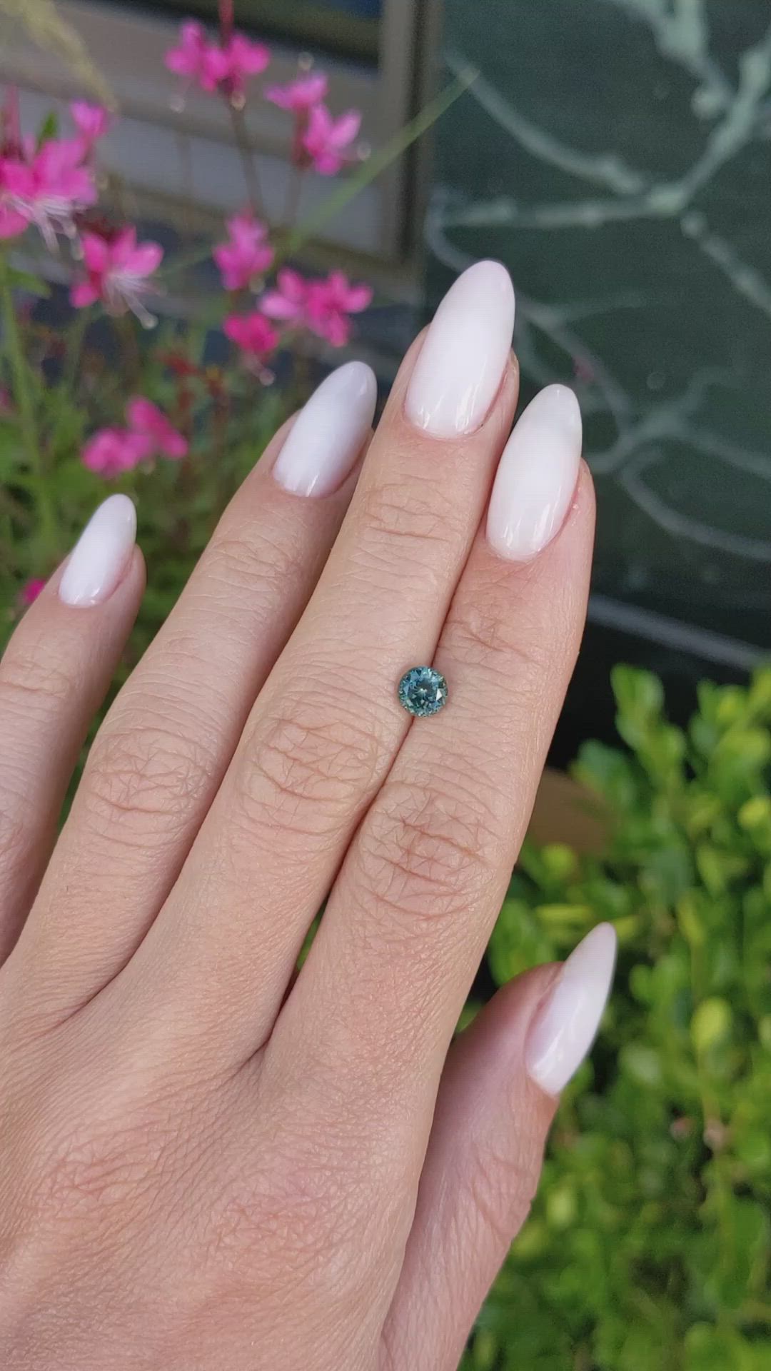 0.91 Ct. Green Sapphire from Montana Size Video