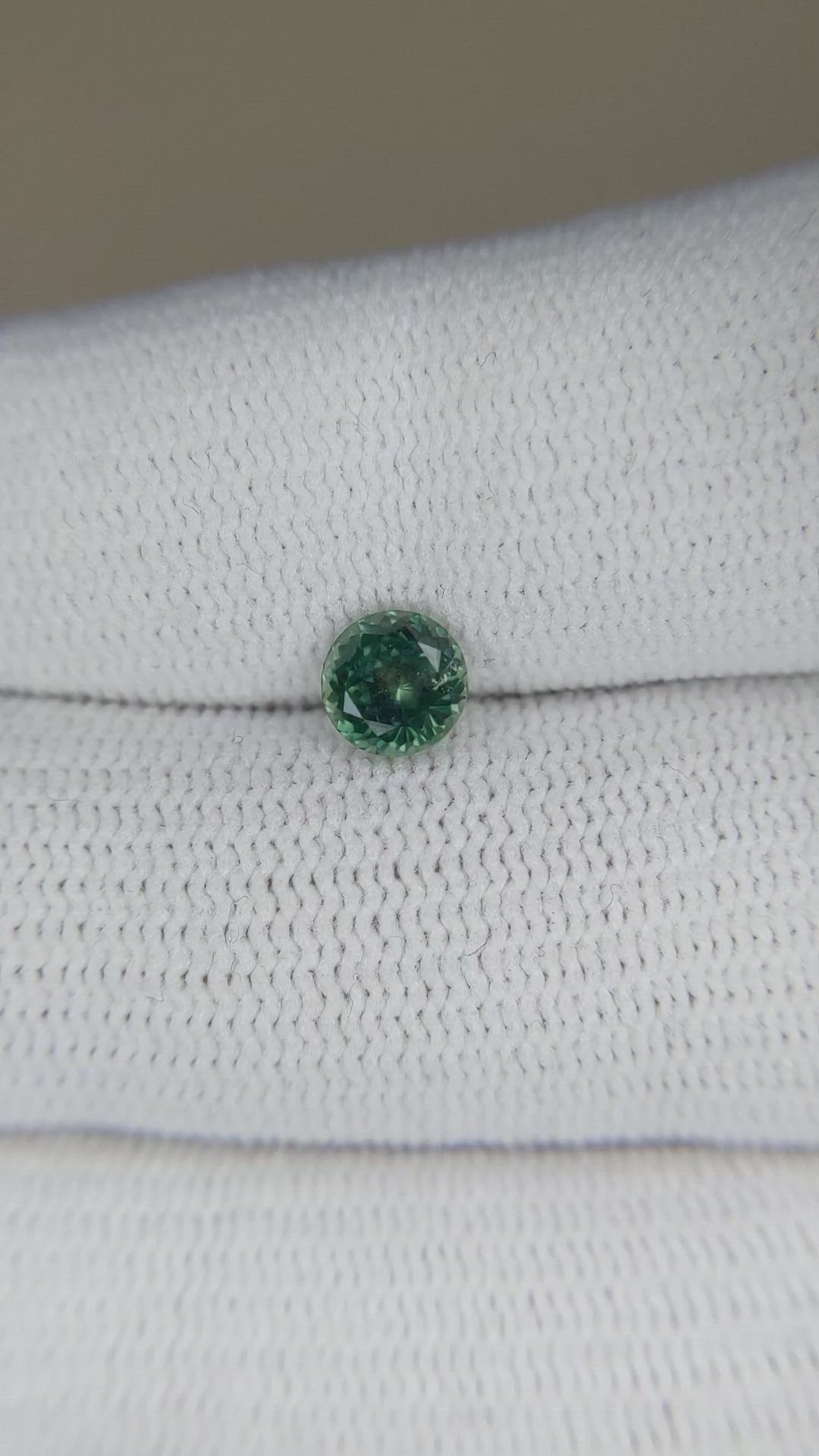 0.91 Ct. Green Sapphire from Montana Size Video