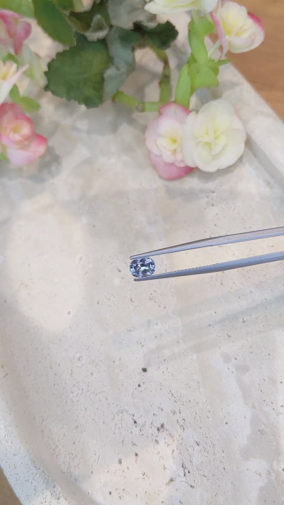 0.94 Ct. Blue Sapphire from Montana Size Video