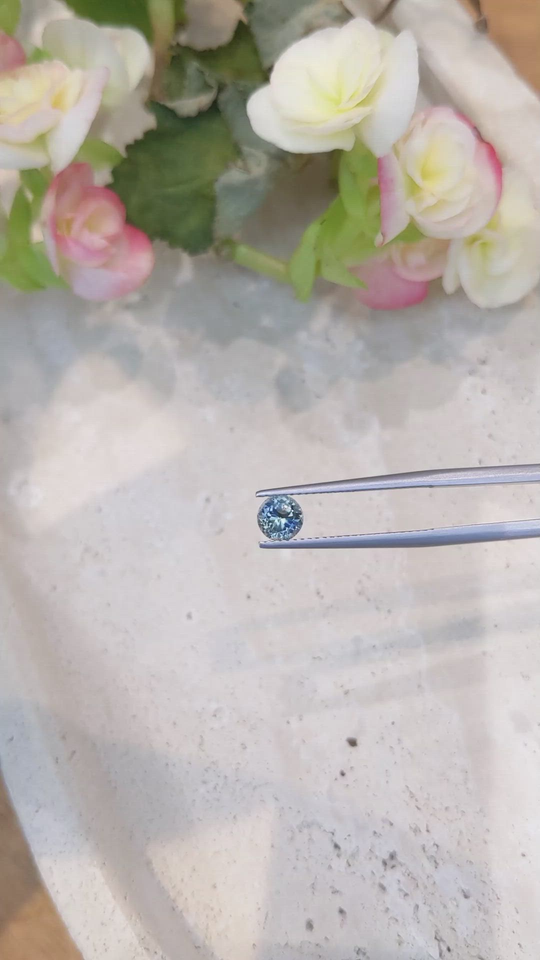 0.96 Ct. Bi Color Sapphire from Montana Size Video