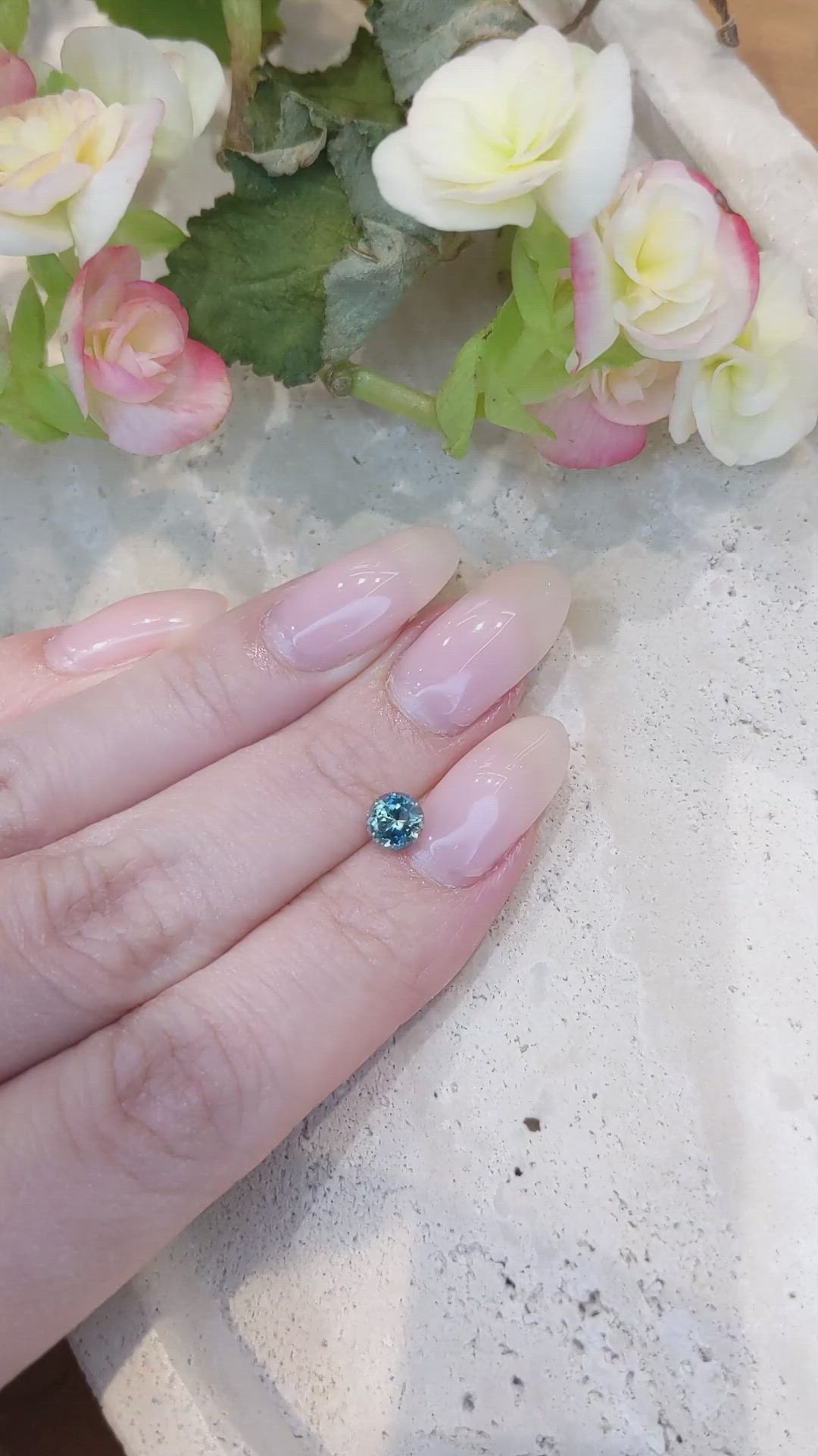 0.96 Ct. Bi Color Sapphire from Montana Size Video