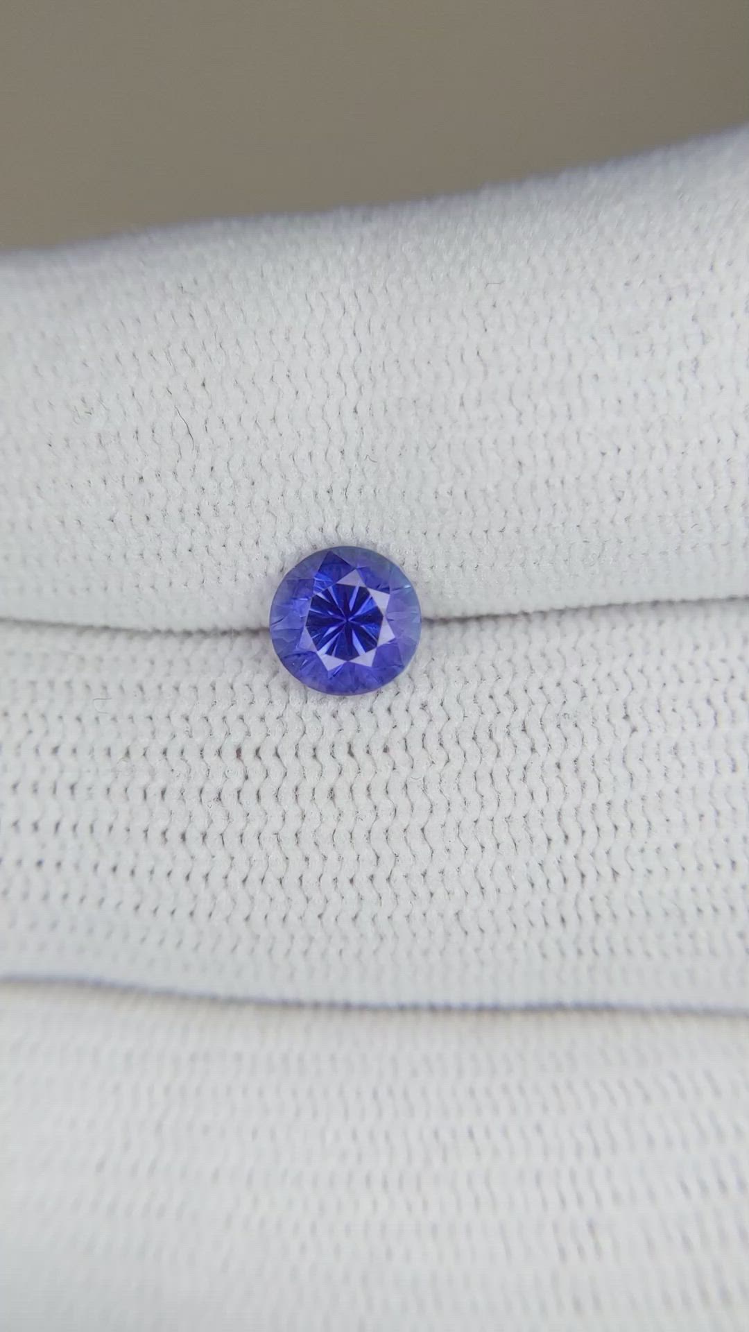 1.15 Ct. Purplish Blue Sapphire from Montana Size Video