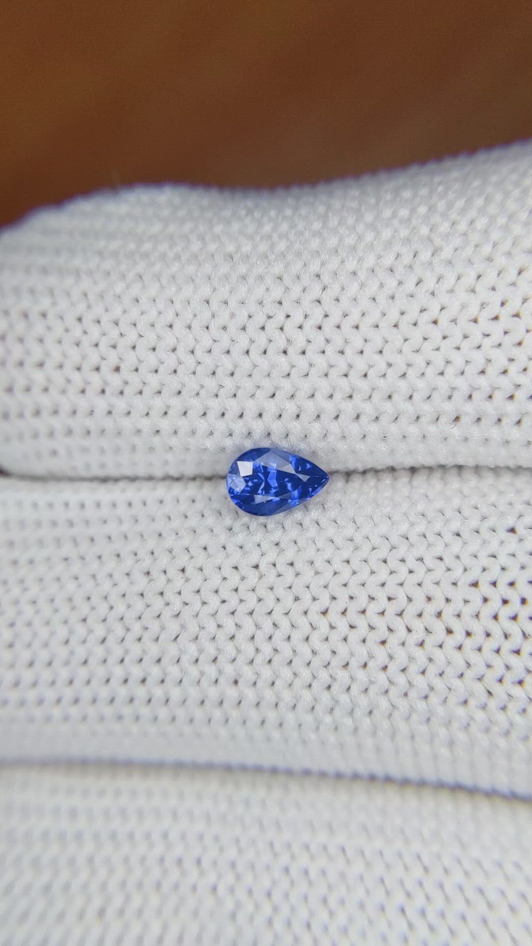 0.53 Ct. Blue Sapphire from Ceylon (Sri Lanka) Size Video