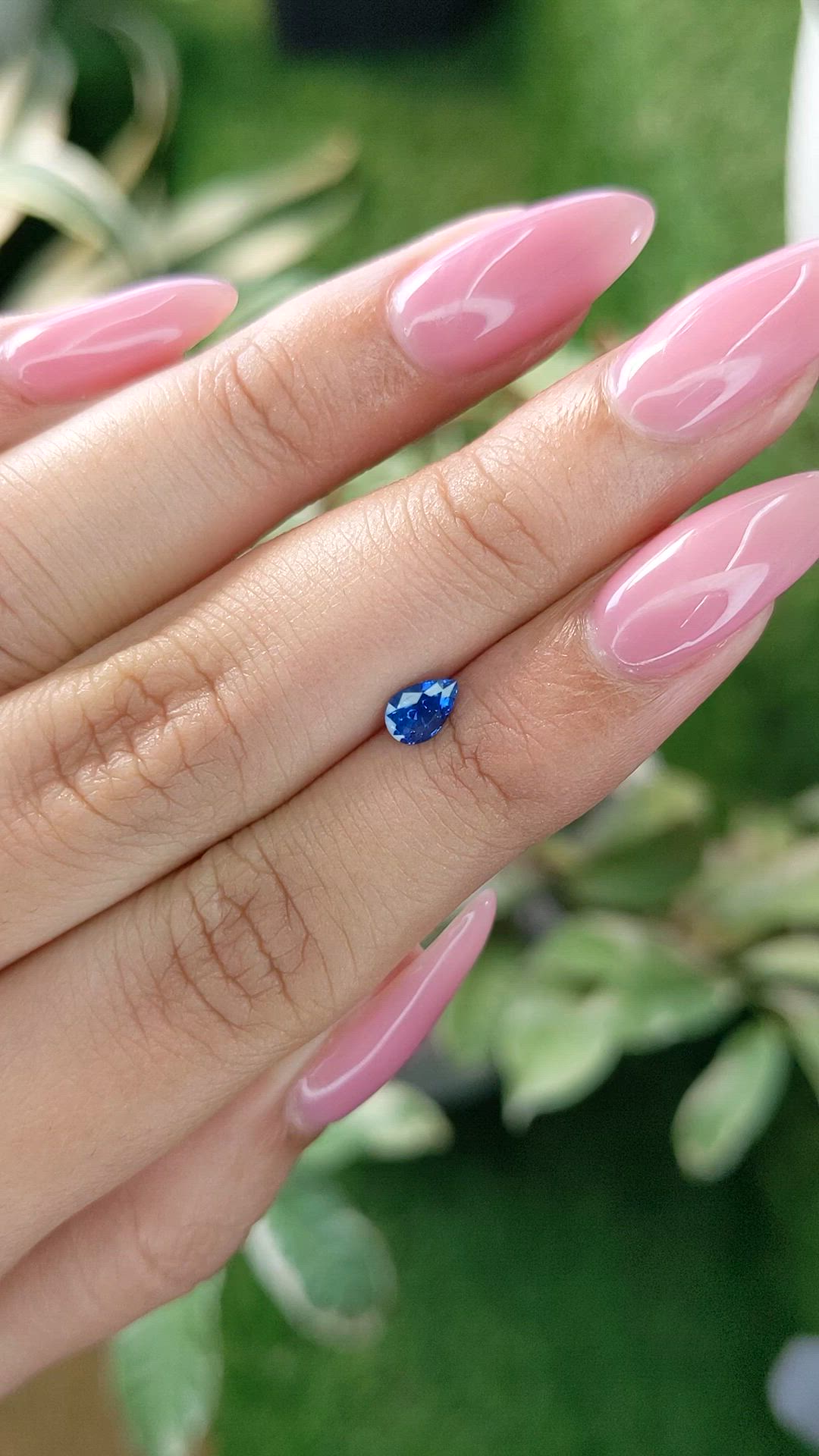 0.53 Ct. Blue Sapphire from Ceylon (Sri Lanka) Size Video