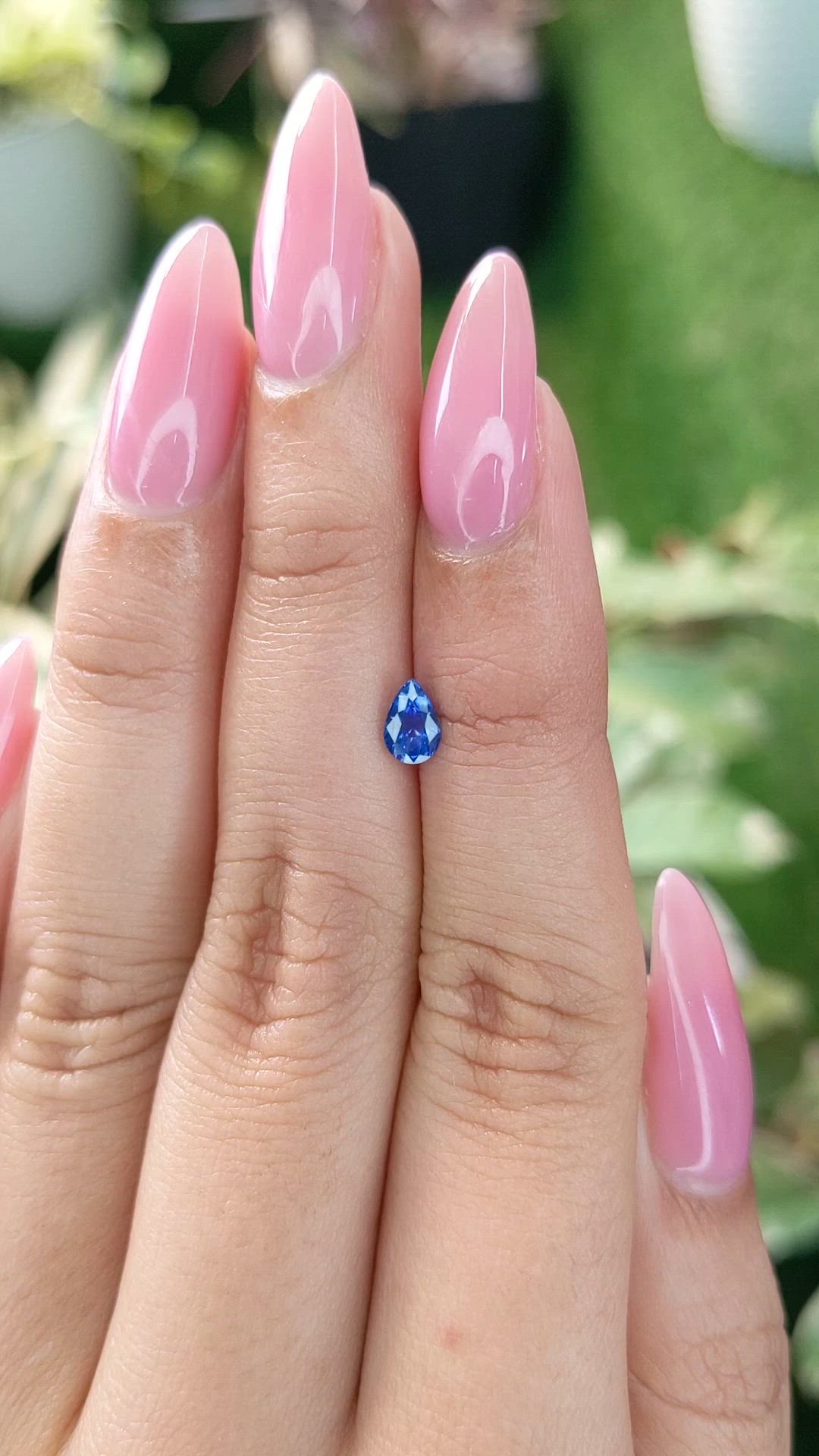 0.53 Ct. Blue Sapphire from Ceylon (Sri Lanka) Size Video
