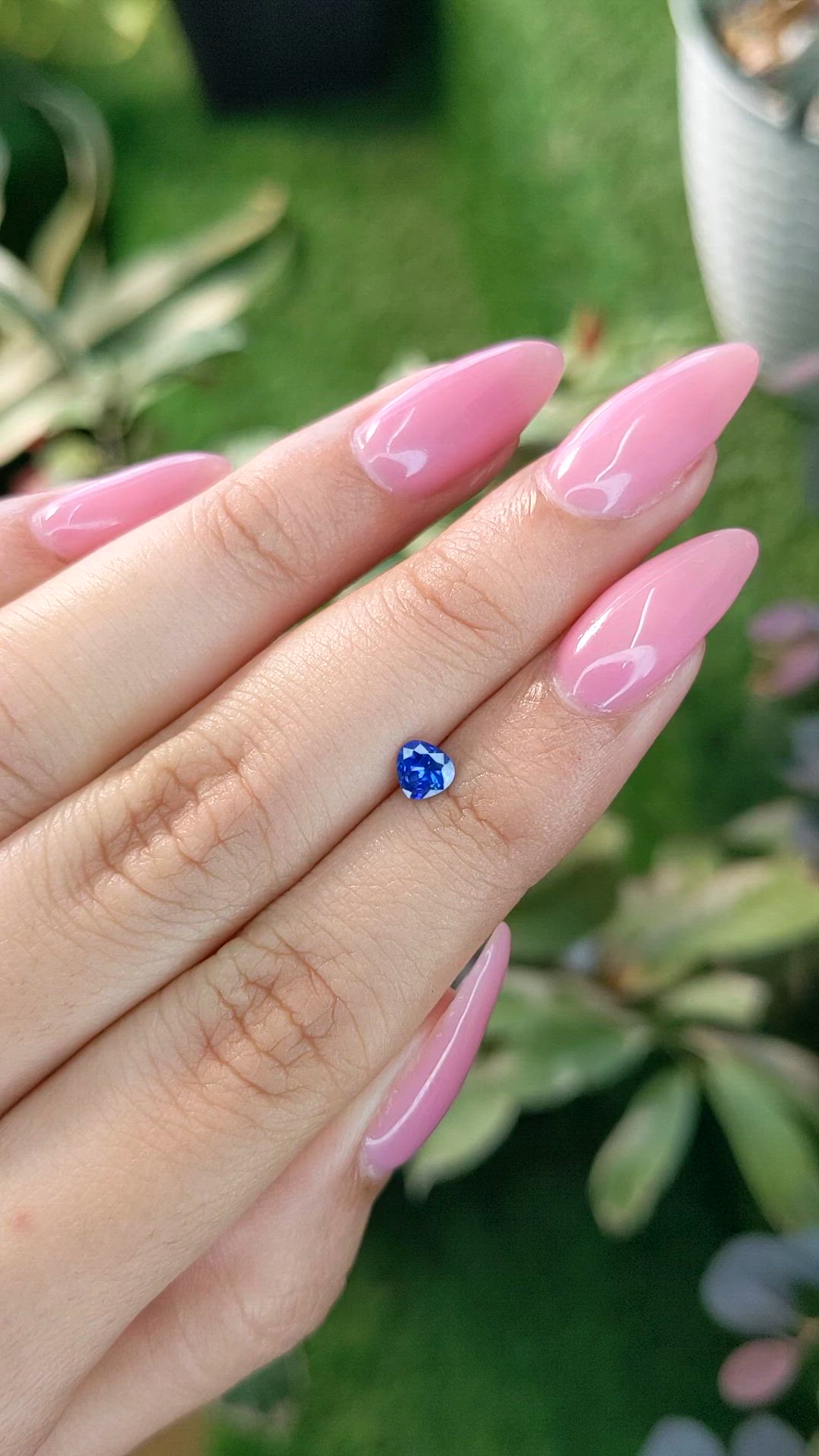 0.36 Ct. Blue Sapphire from Ceylon (Sri Lanka) Size Video