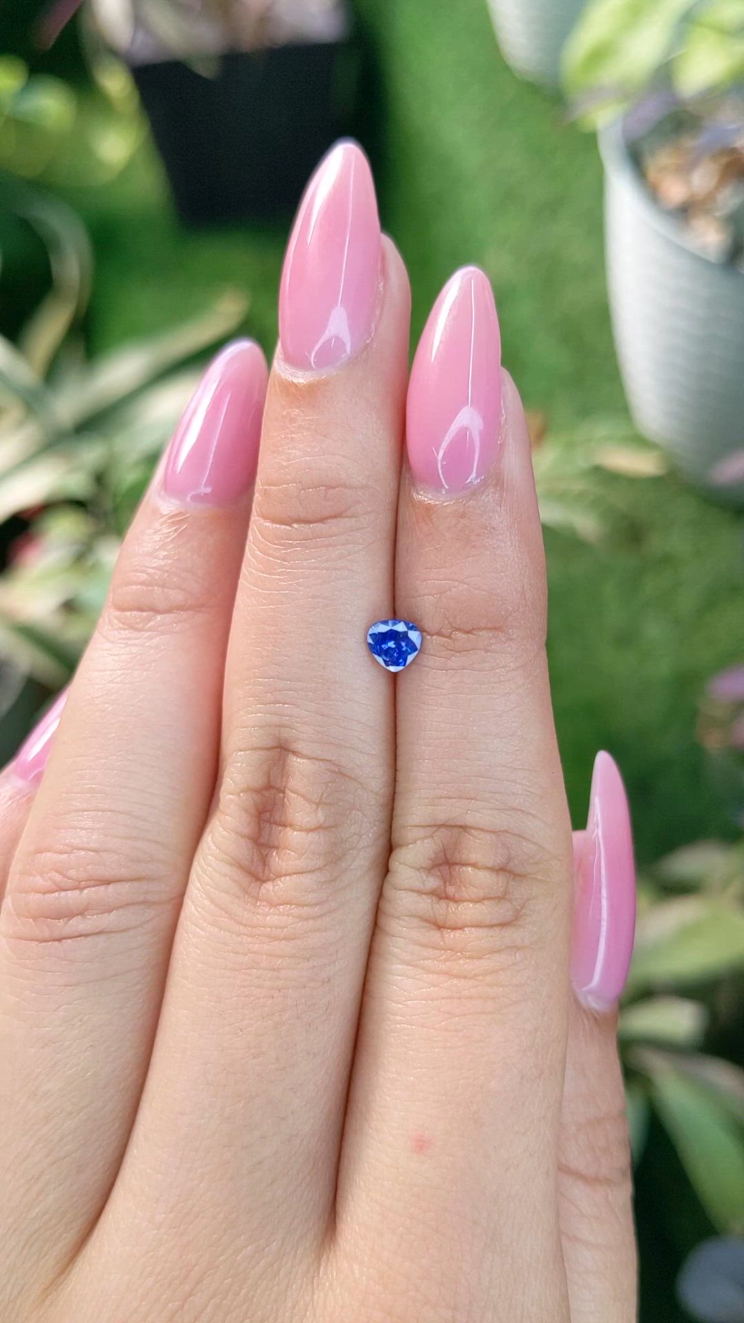 0.36 Ct. Blue Sapphire from Ceylon (Sri Lanka) Size Video