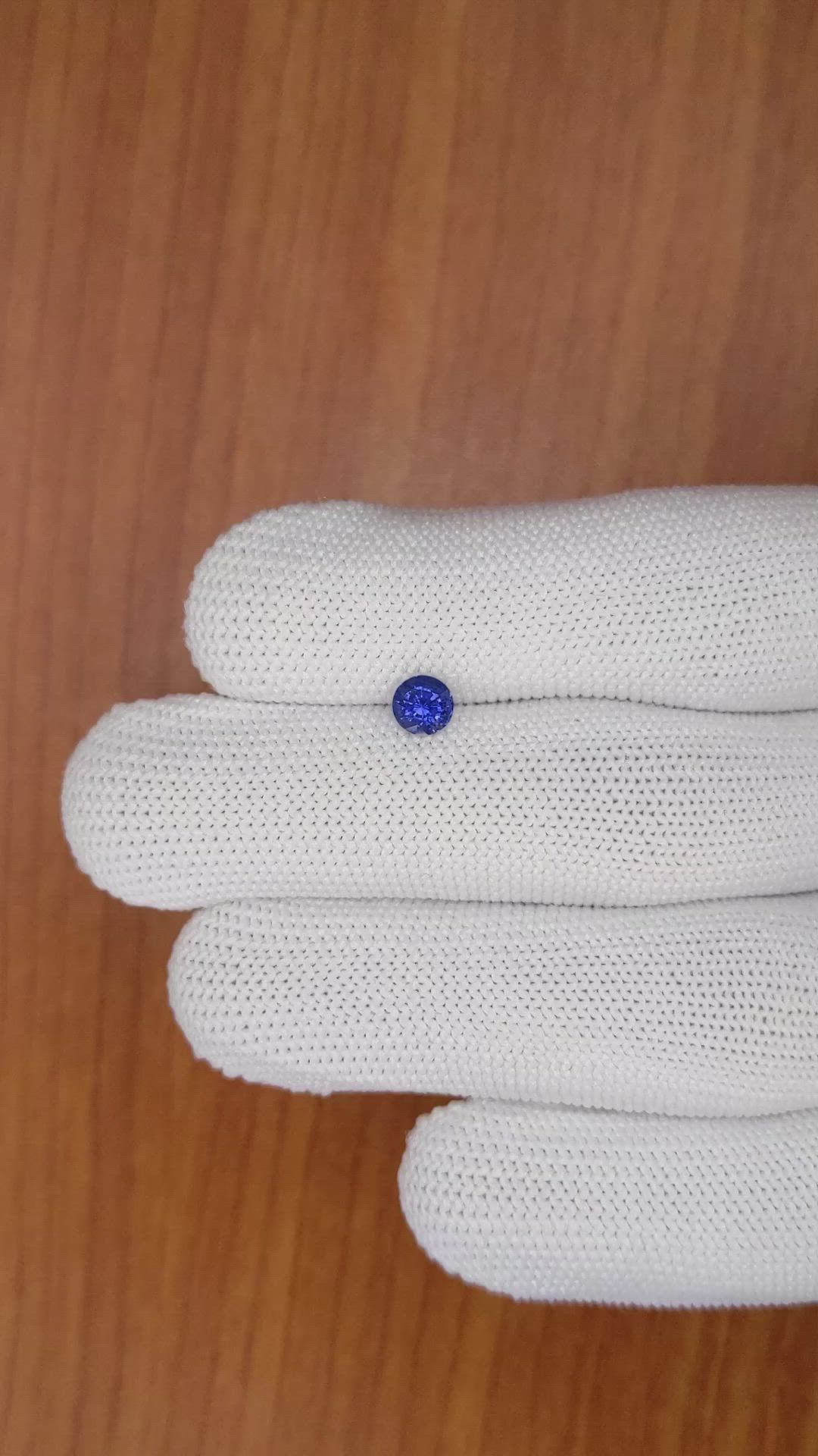 0.78 Ct. Blue Sapphire from Ceylon (Sri Lanka) Size Video