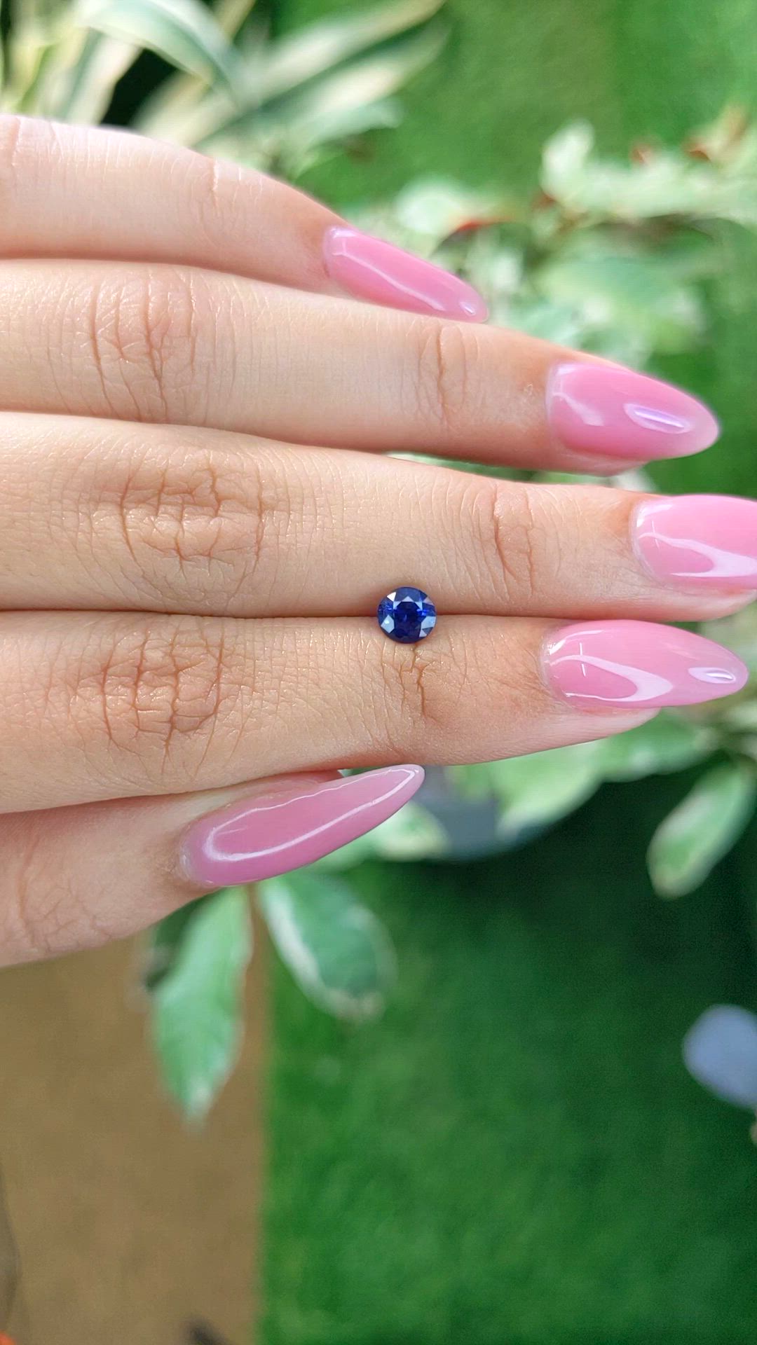 0.78 Ct. Blue Sapphire from Ceylon (Sri Lanka) Size Video