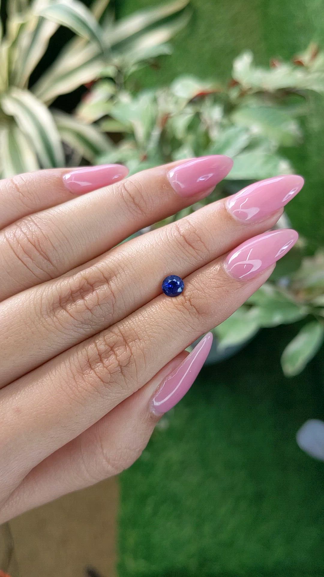 0.78 Ct. Blue Sapphire from Ceylon (Sri Lanka) Size Video