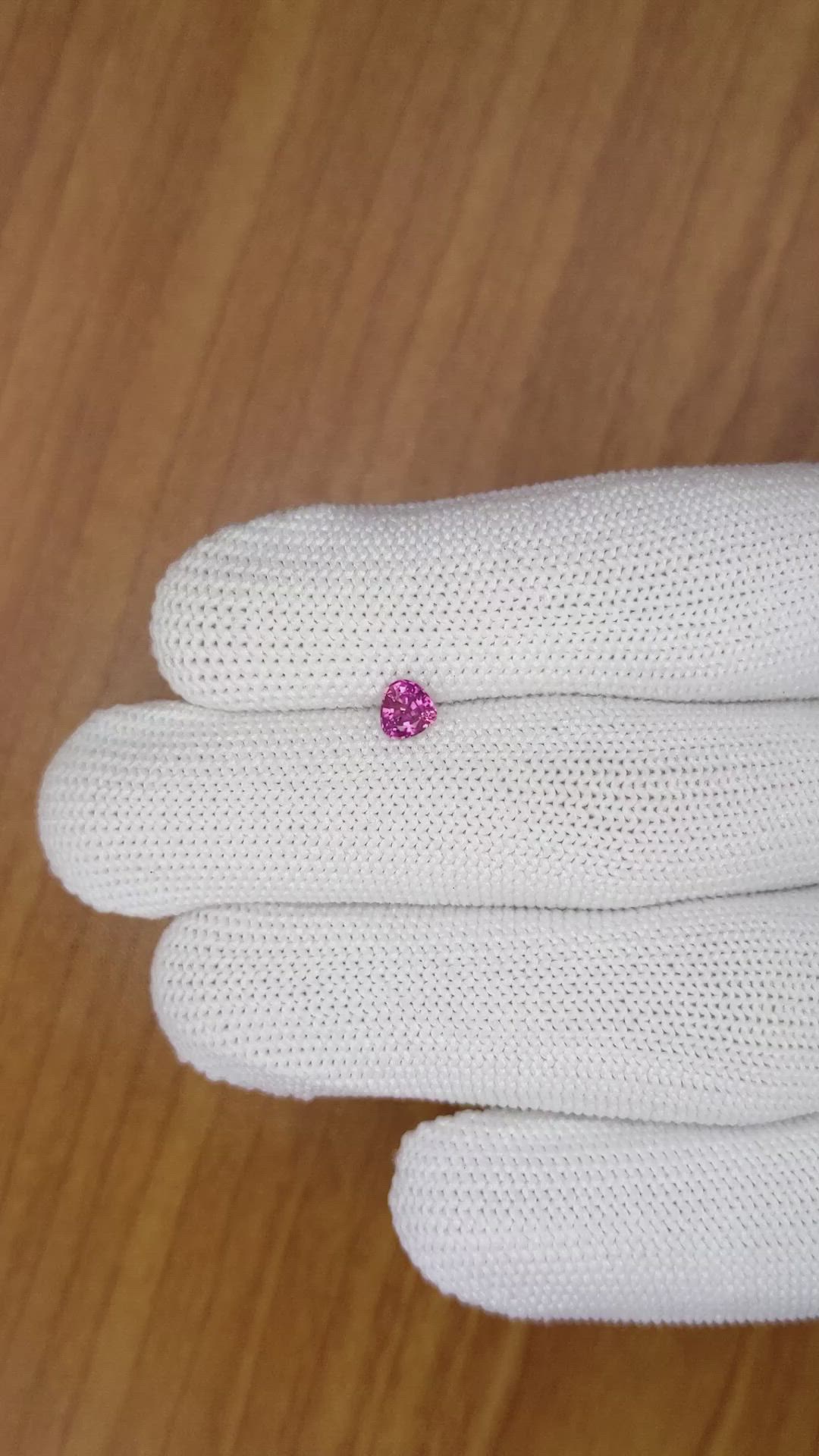 0.46 Ct. Pink Sapphire from Ceylon (Sri Lanka) Size Video