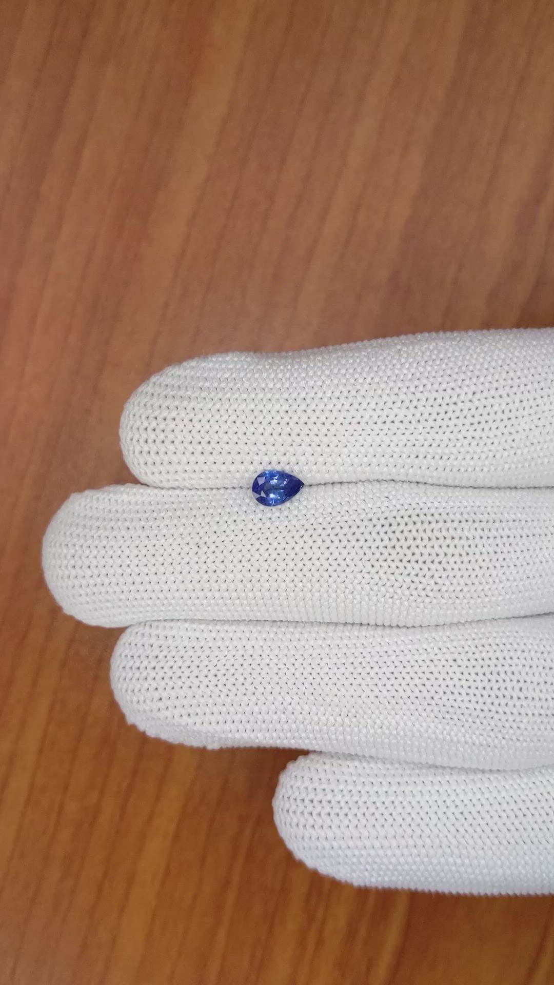 0.53 Ct. Blue Sapphire from Ceylon (Sri Lanka) Size Video