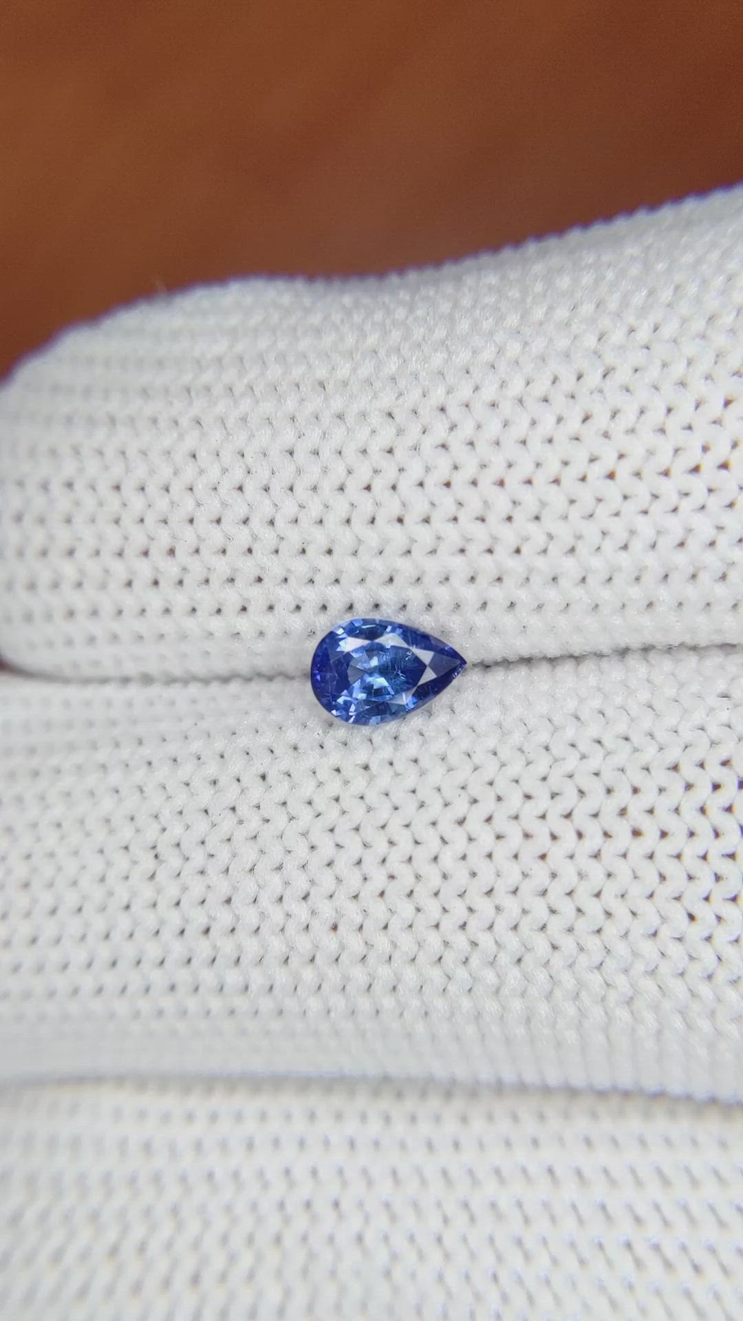 0.53 Ct. Blue Sapphire from Ceylon (Sri Lanka) Size Video