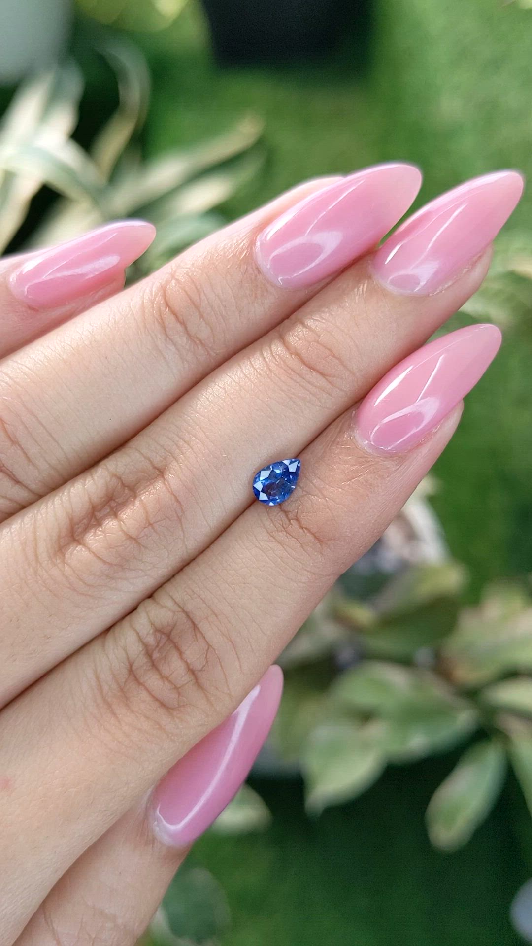 0.53 Ct. Blue Sapphire from Ceylon (Sri Lanka) Size Video