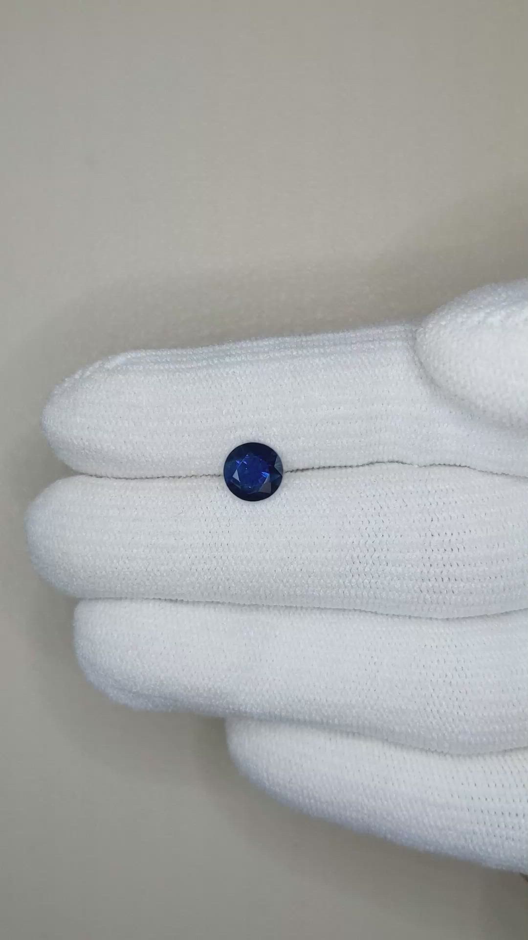 1.20 Ct. Blue Sapphire from Madagascar Size Video