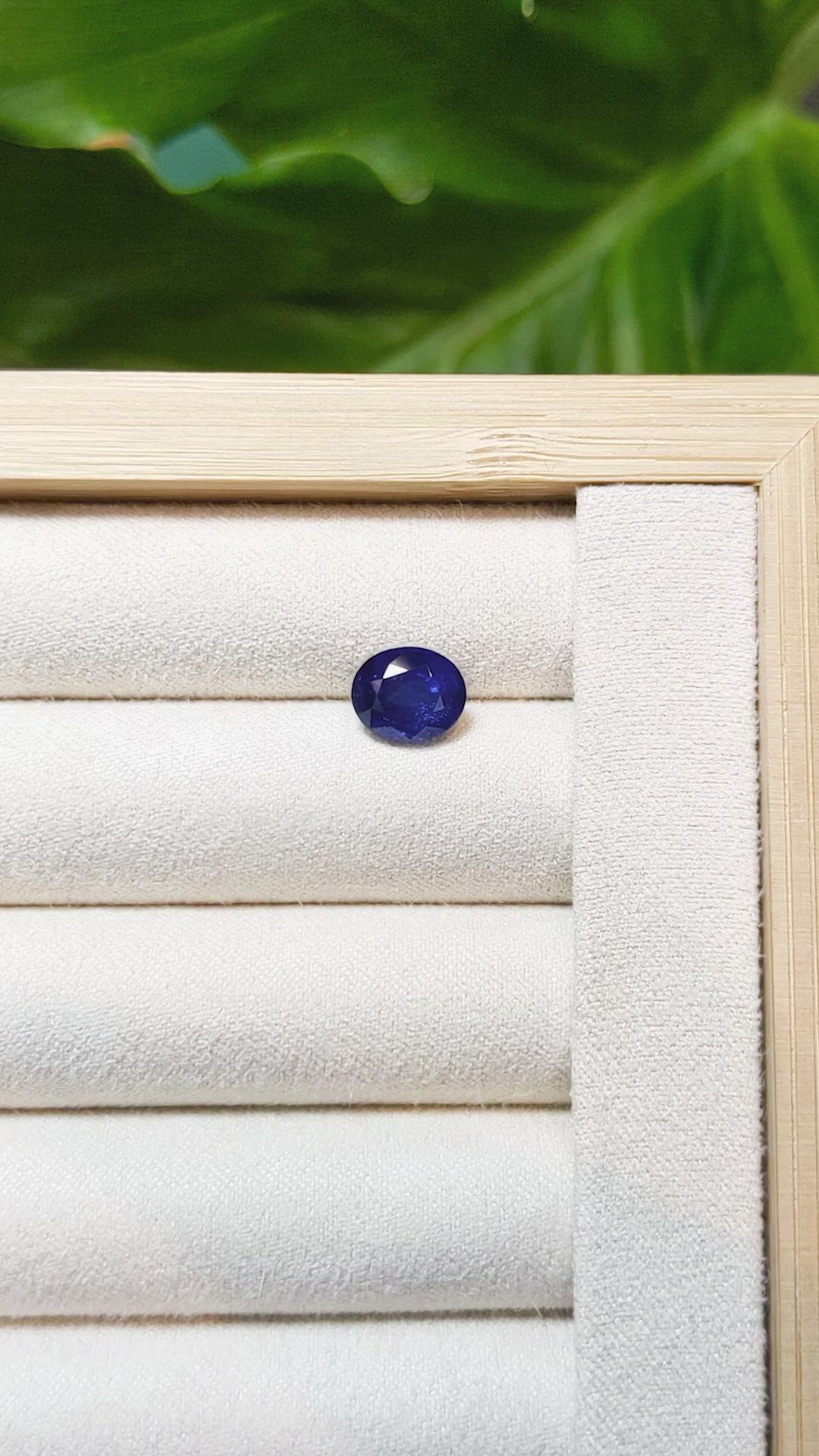 3.08 Ct. Blue Sapphire from Ceylon (Sri Lanka) Size Video